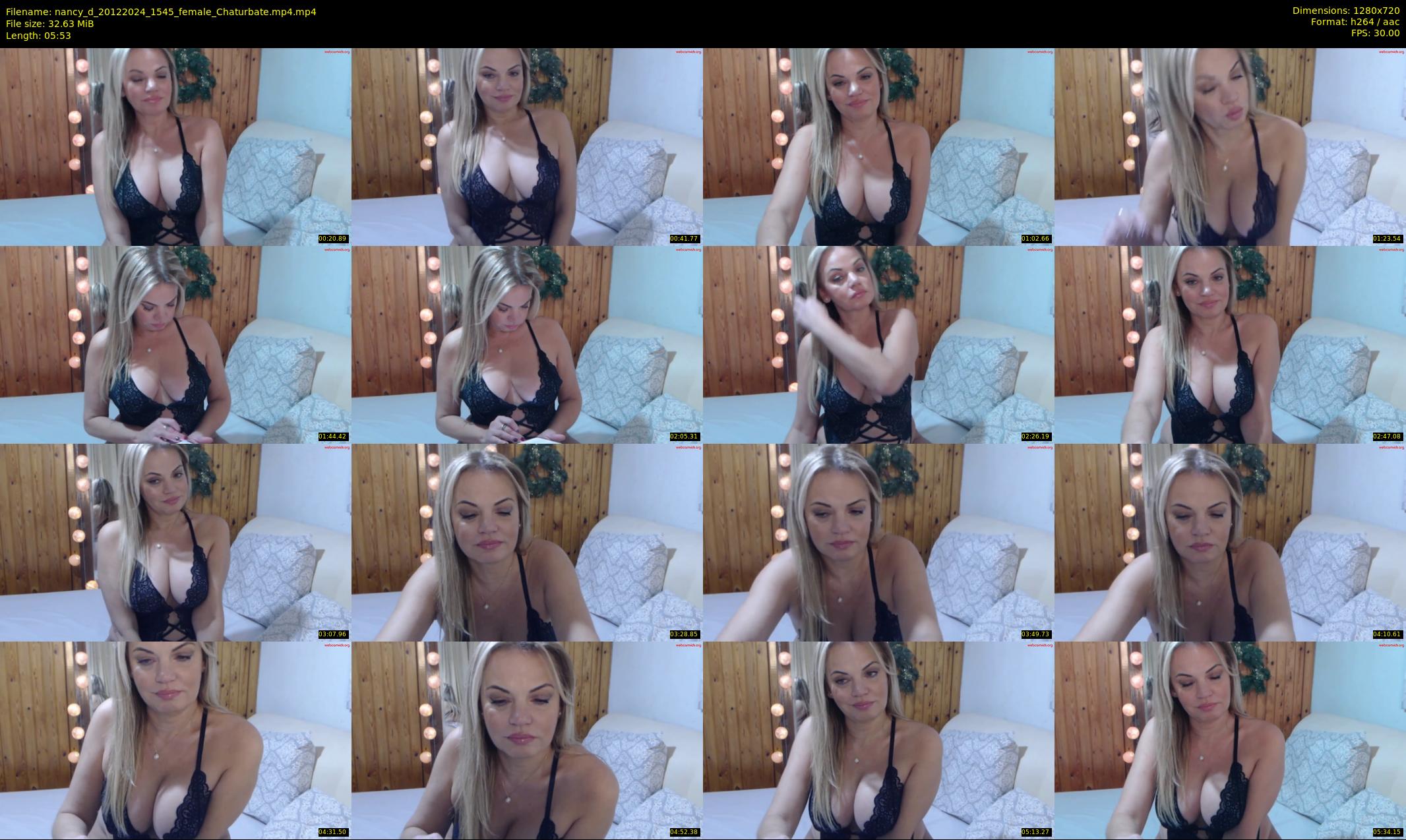 nancy_d — 6 minute Chaturbate female cam show recording, 720p, Dec 20, 2024
