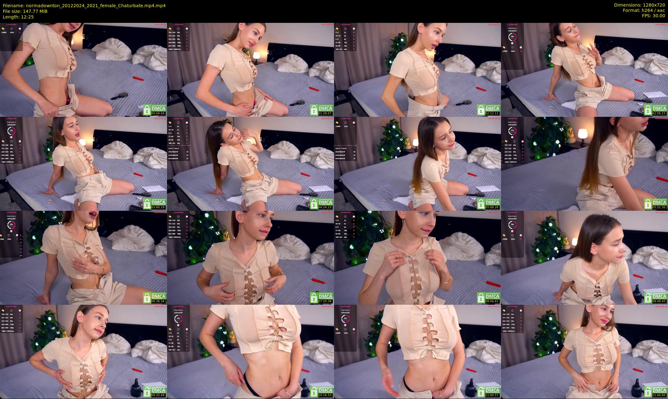 normadownton — 13 minute Chaturbate female cam show recording, 720p, Dec 20, 2024