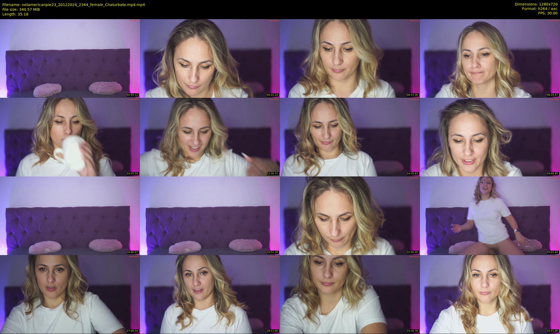 notamericanpie23 — 36 minute Chaturbate female cam show recording, 720p, Dec 20, 2024