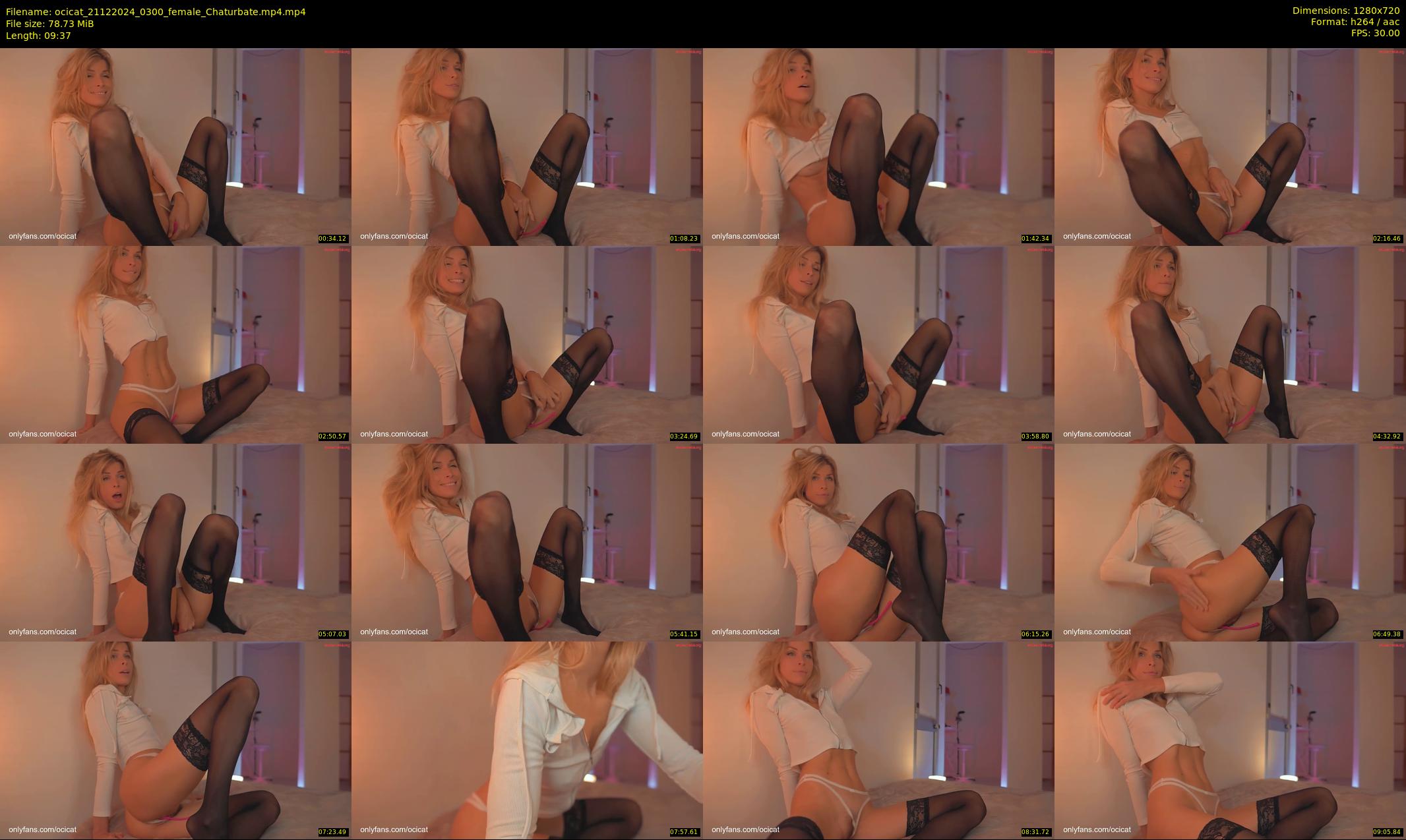 ocicat — 10 minute Chaturbate female cam show recording, 720p, Dec 21, 2024