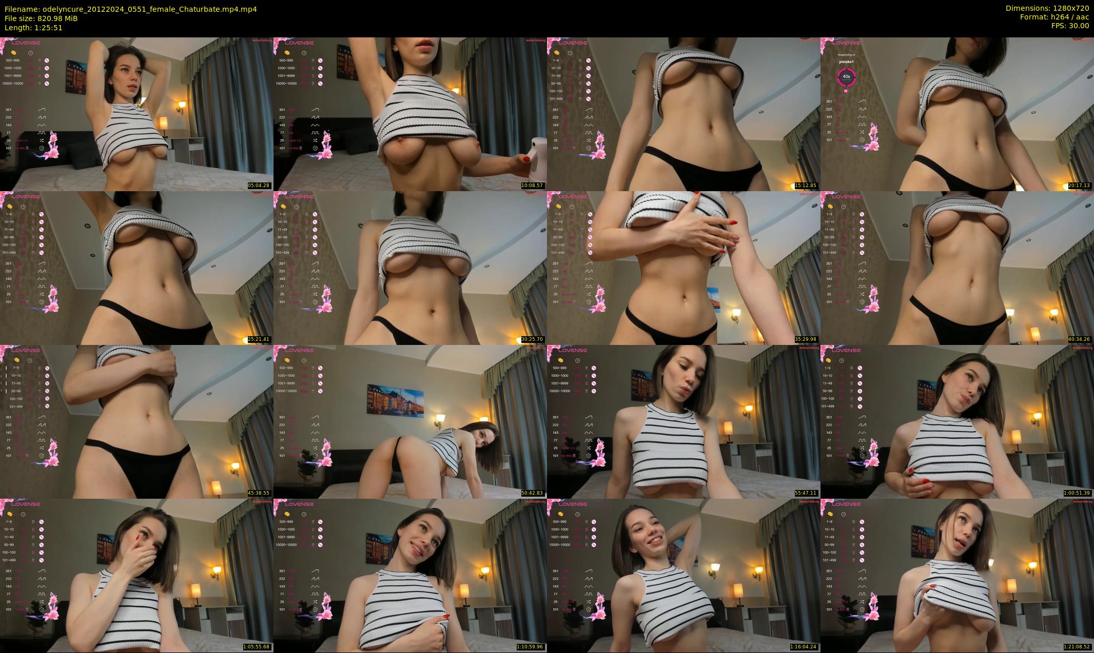 odelyncure — 86 minute Chaturbate female cam show recording, 720p, Dec 20, 2024