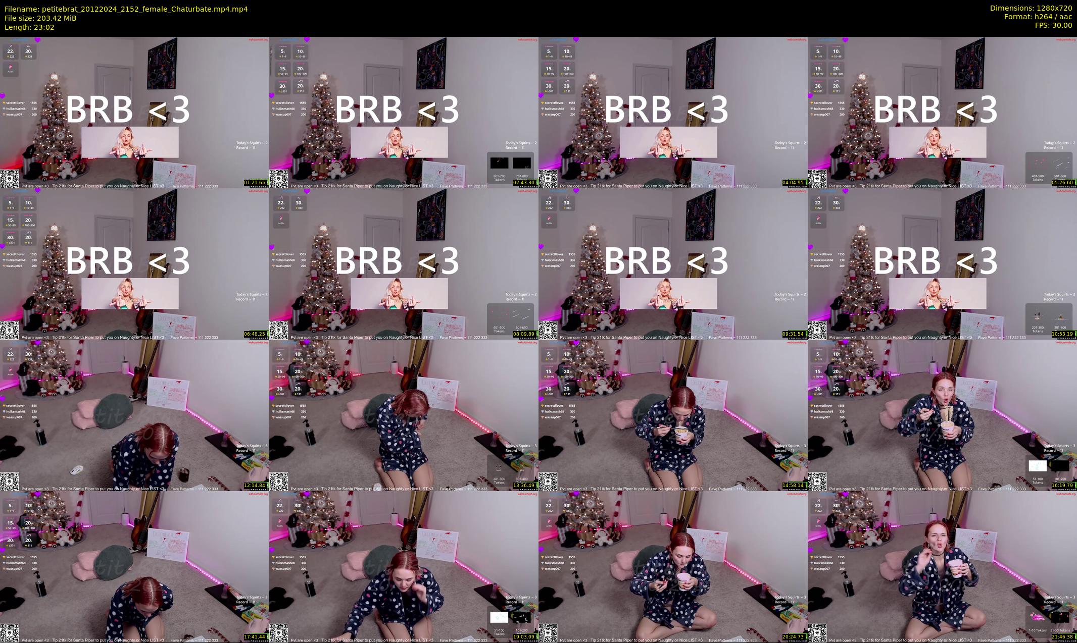 petitebrat — 24 minute Chaturbate female cam show recording, 720p, Dec 20, 2024