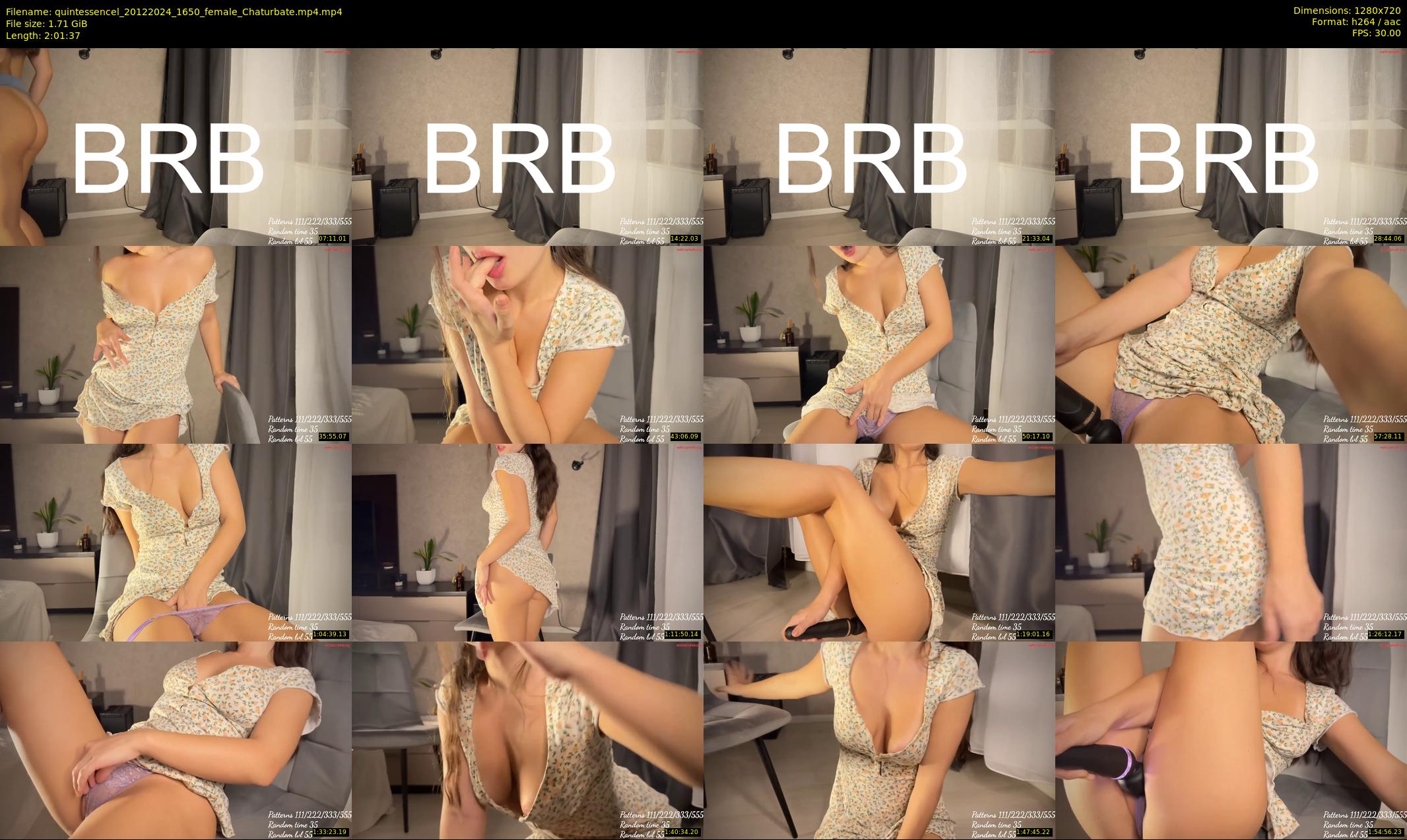 quintessencel — 122 minute Chaturbate female cam show recording, 720p, Dec 20, 2024
