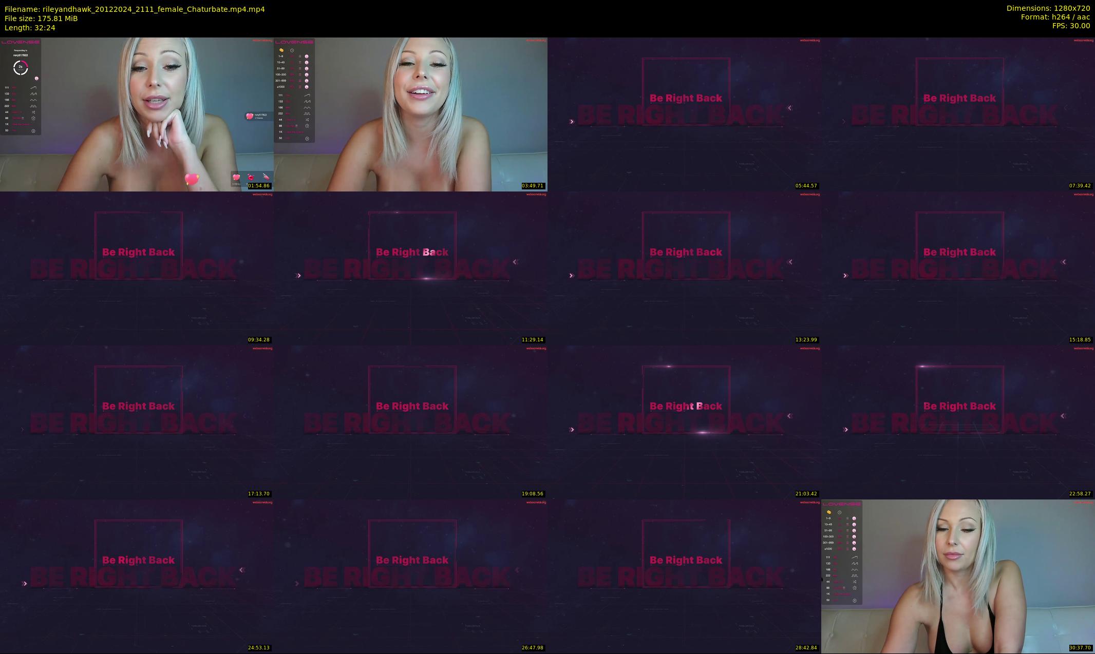 rileyandhawk — 33 minute Chaturbate couple cam show recording, 720p, Dec 20, 2024