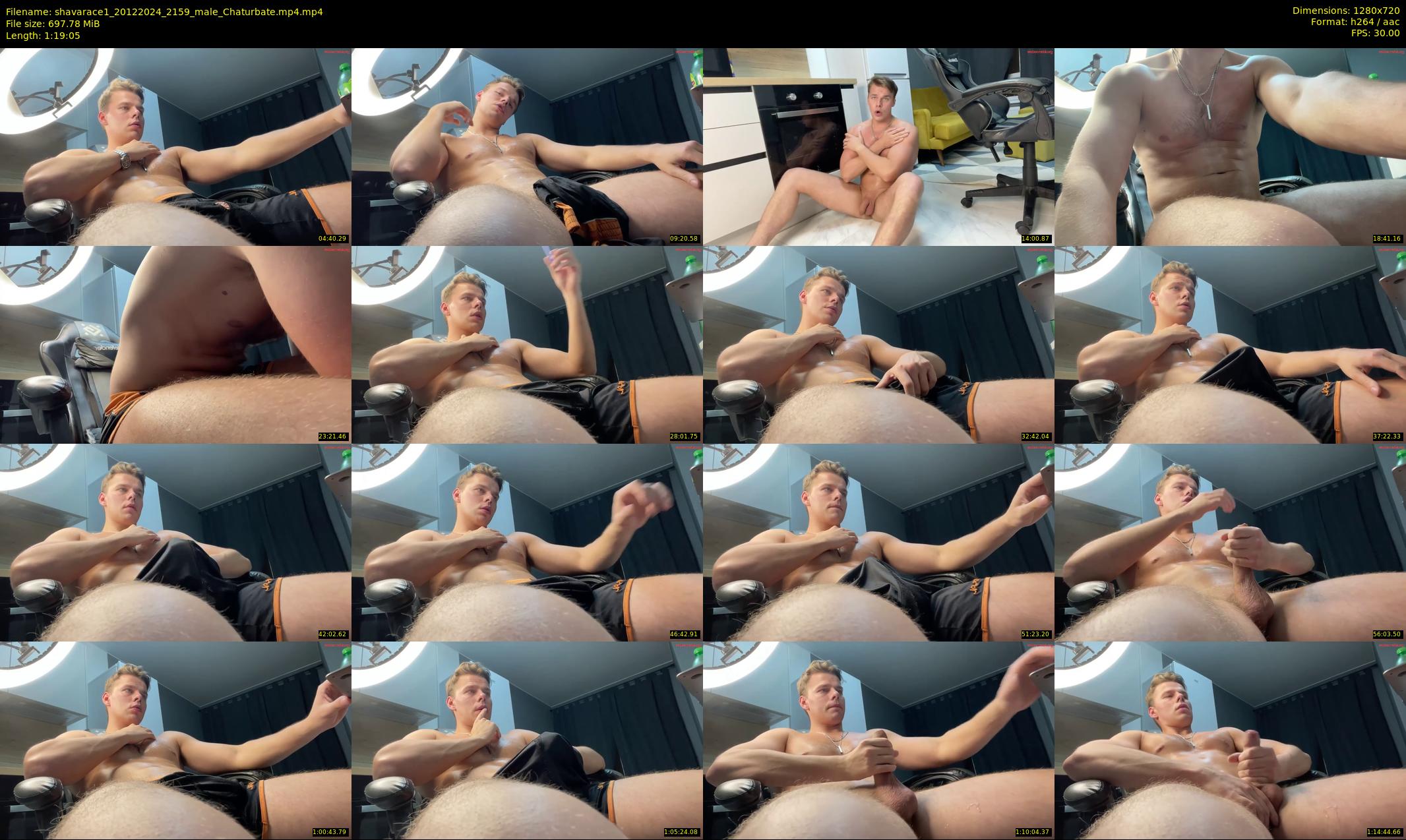 shavarace1 — 80 minute Chaturbate male cam show recording, 720p, Dec 20, 2024