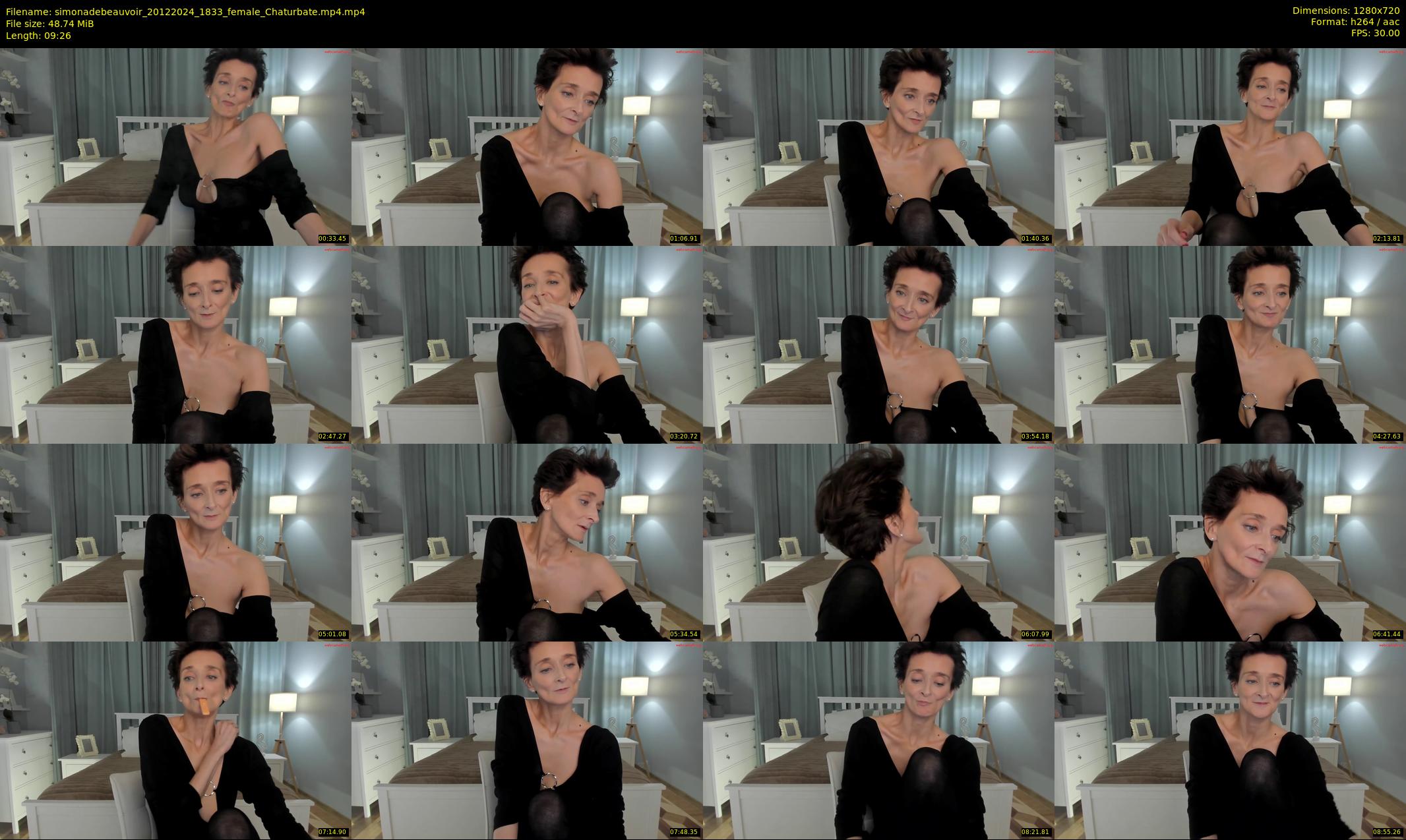 simonadebeauvoir — 10 minute Chaturbate female cam show recording, 720p, Dec 20, 2024