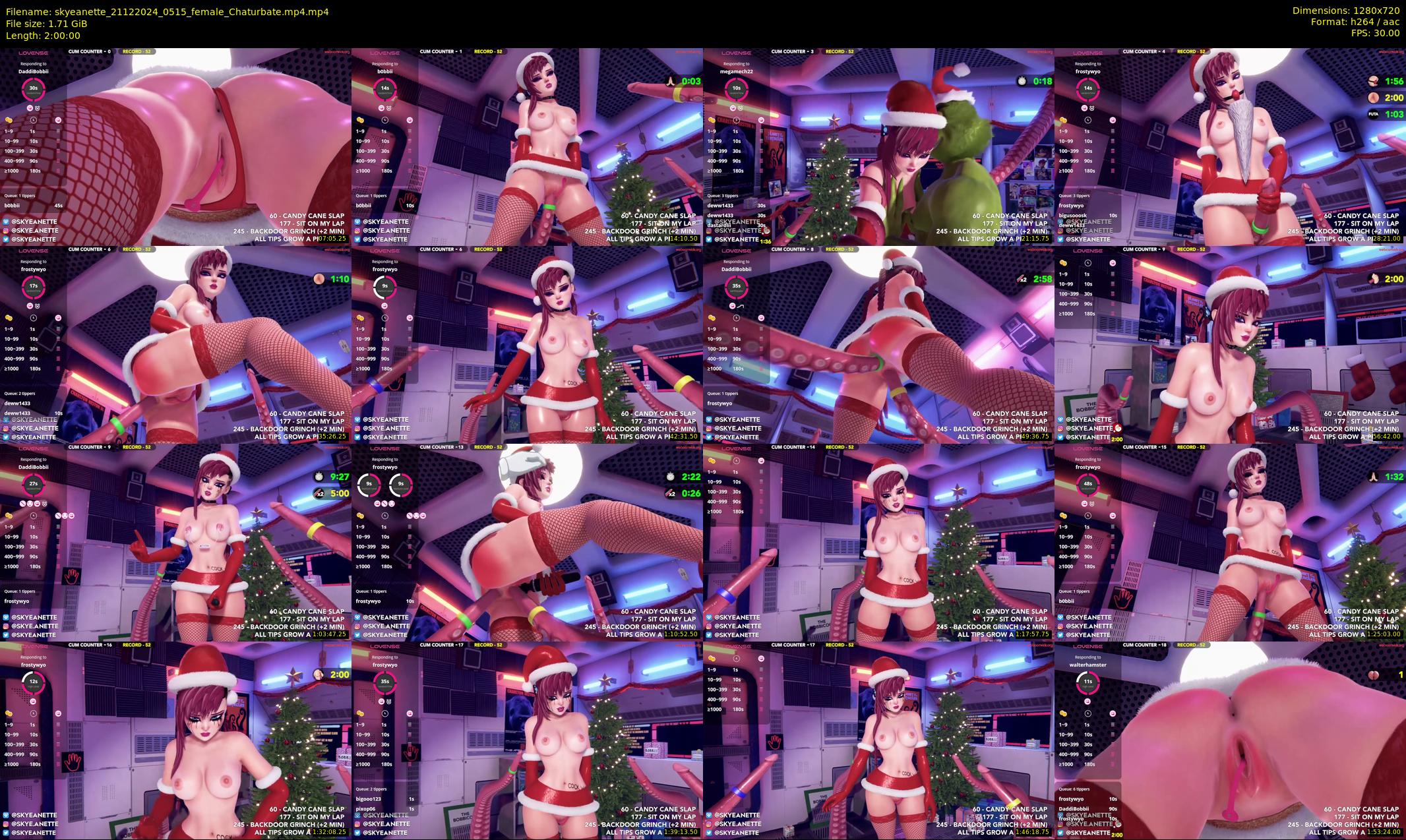 skyeanette — 120 minute Chaturbate female cam show recording, 720p, Dec 21, 2024