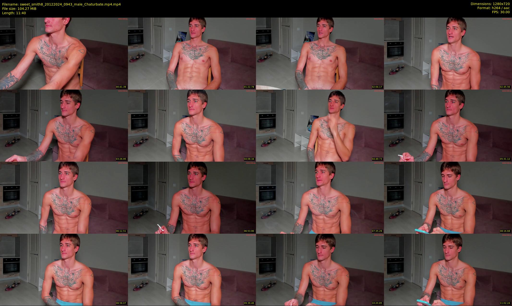 sweet_smith8 — 12 minute Chaturbate male cam show recording, 720p, Dec 20, 2024