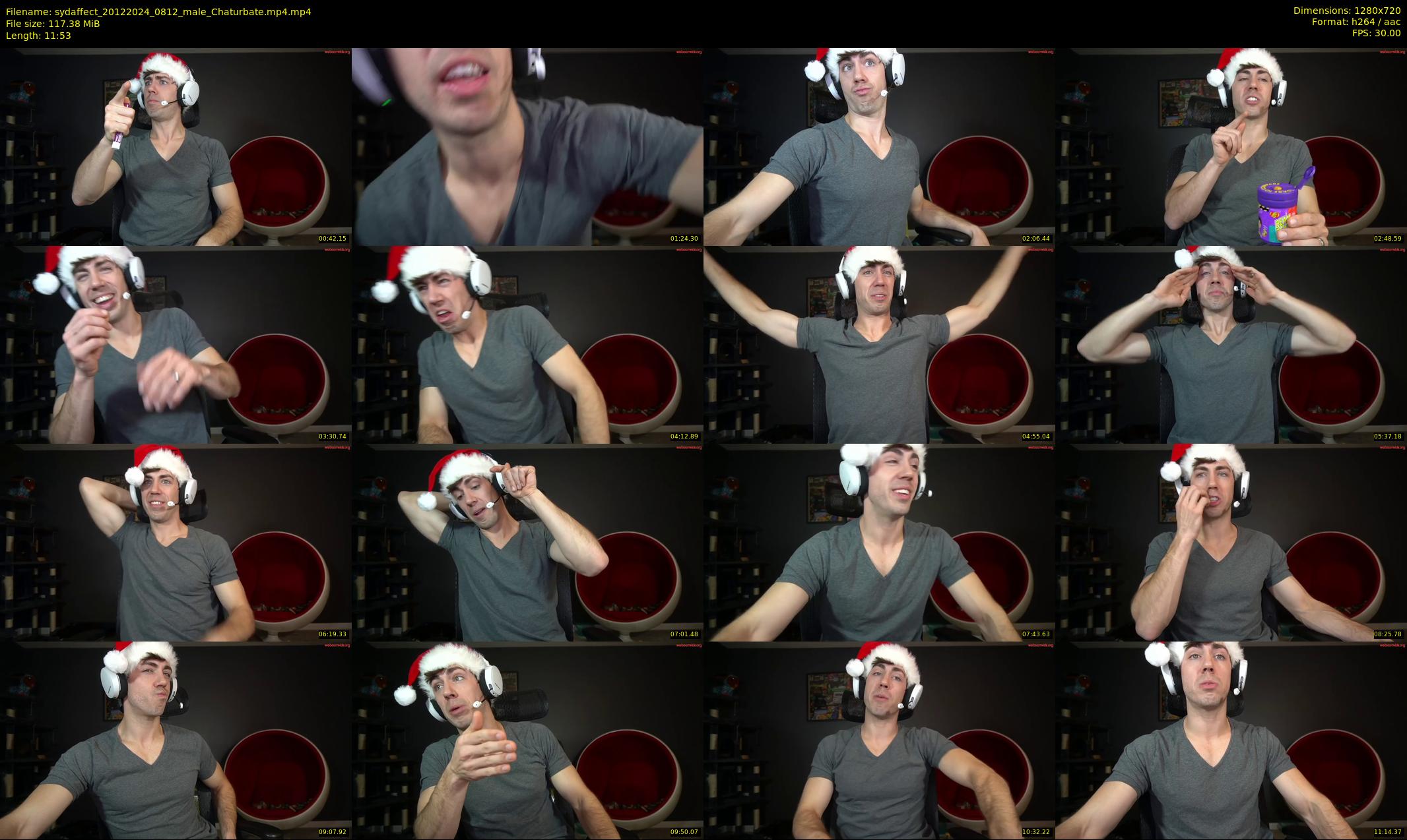 sydaffect — 12 minute Chaturbate male cam show recording, 720p, Dec 20, 2024