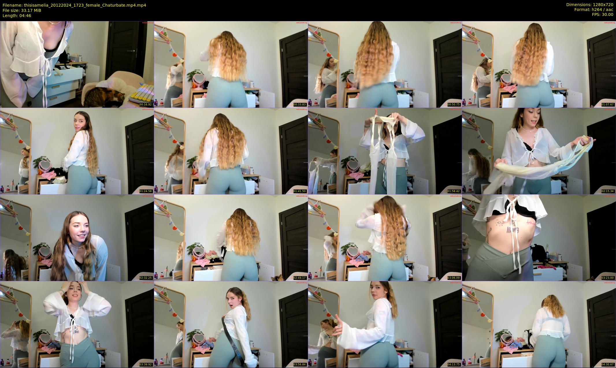 thisisamelia — 5 minute Chaturbate female cam show recording, 720p, Dec 20, 2024