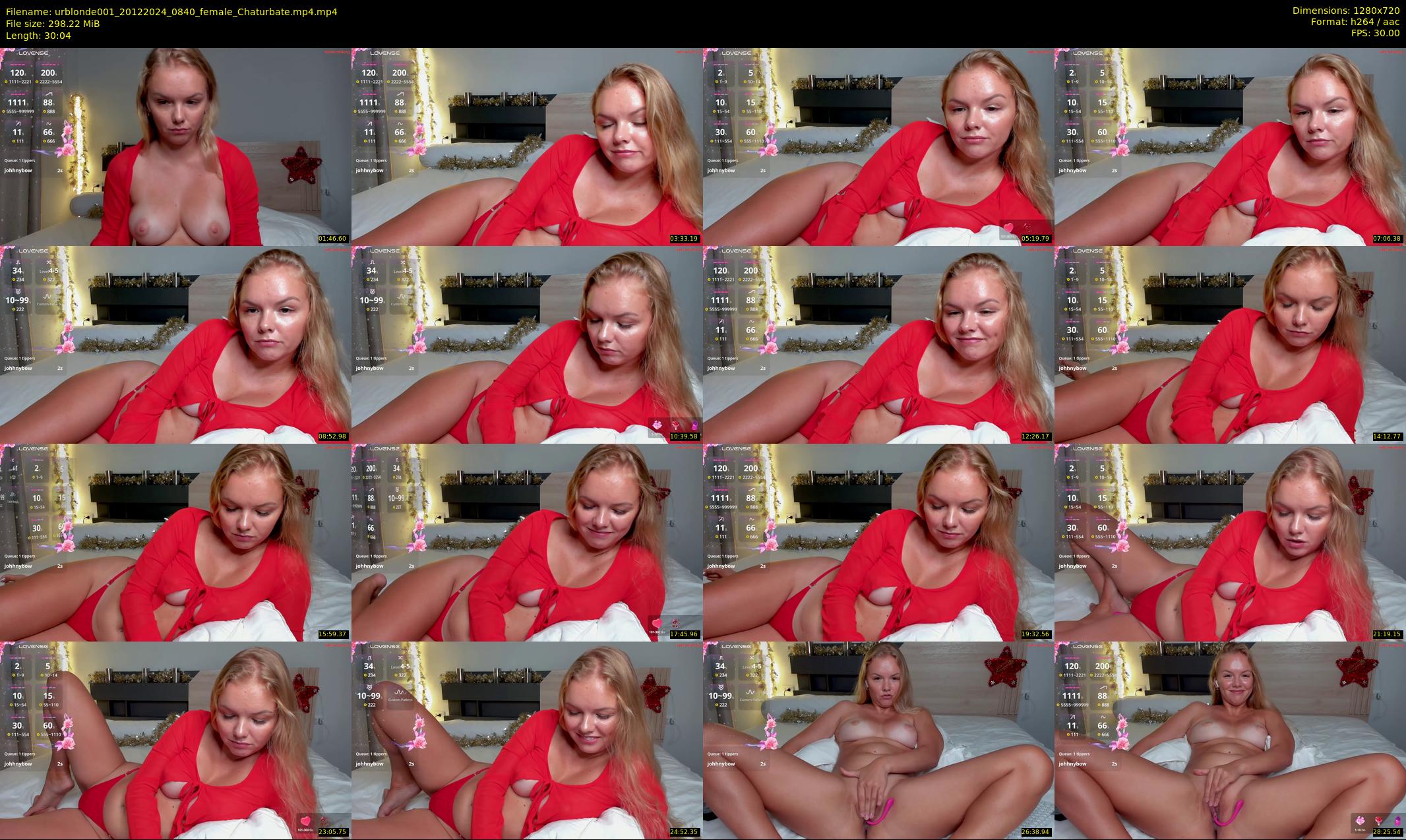 urblonde001 — 31 minute Chaturbate female cam show recording, 720p, Dec 20, 2024