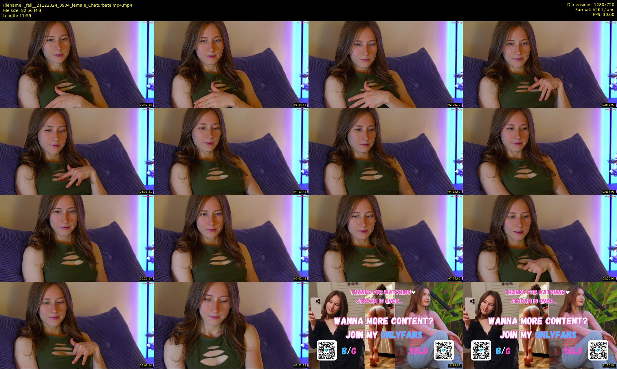 _feli_ — 12 minute Chaturbate female cam show recording, 720p, Dec 21, 2024