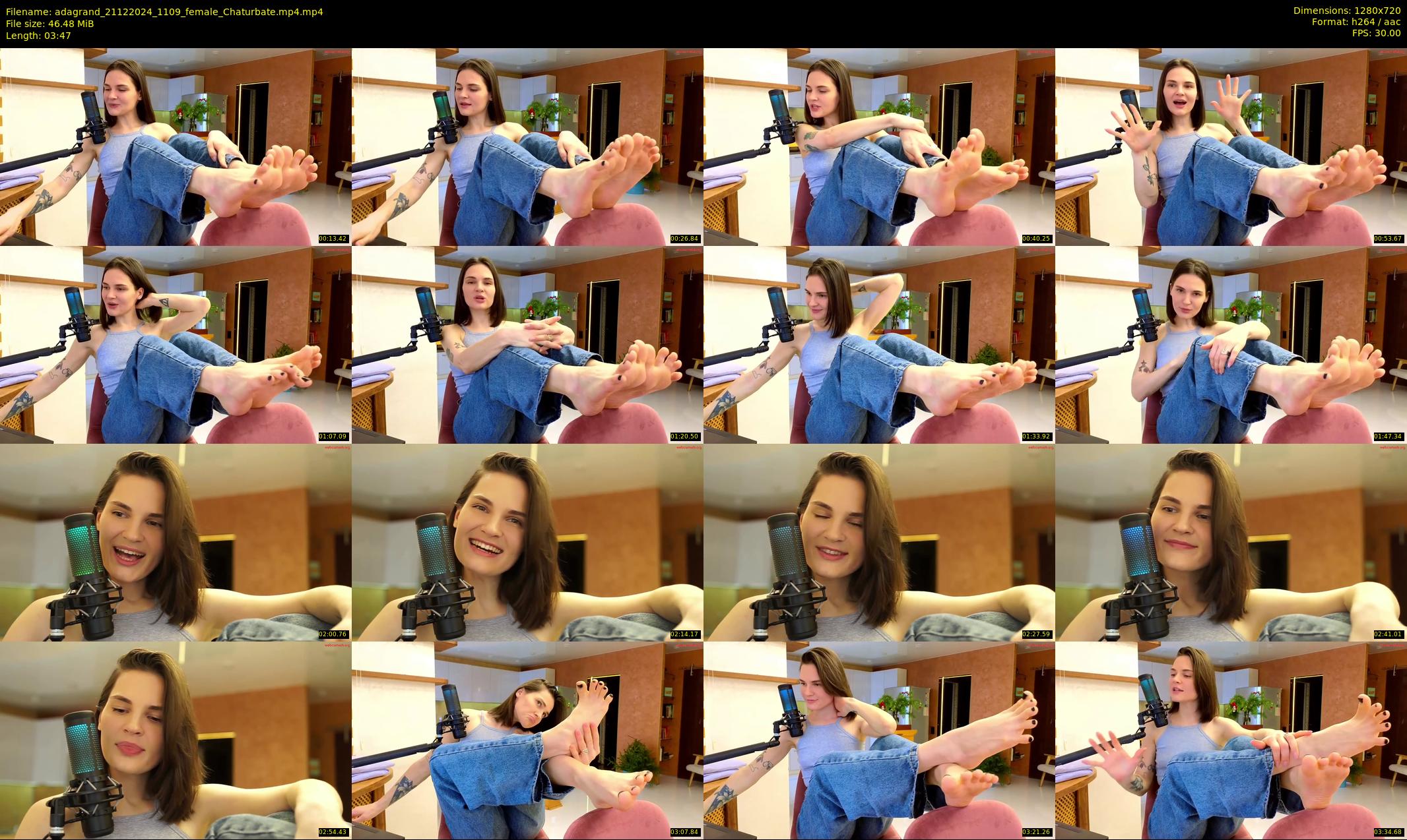 adagrand — 4 minute Chaturbate female cam show recording, 720p, Dec 21, 2024