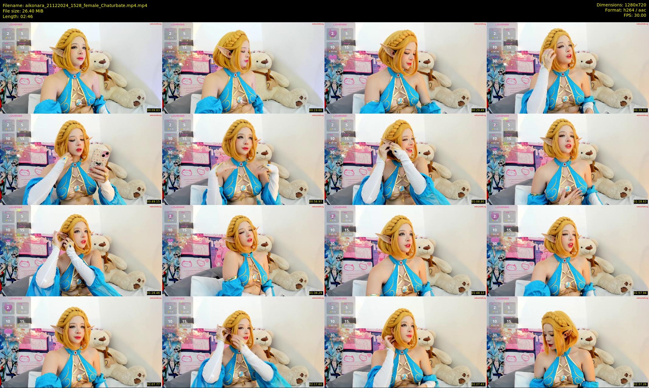 aikonara — 3 minute Chaturbate female cam show recording, 720p, Dec 21, 2024
