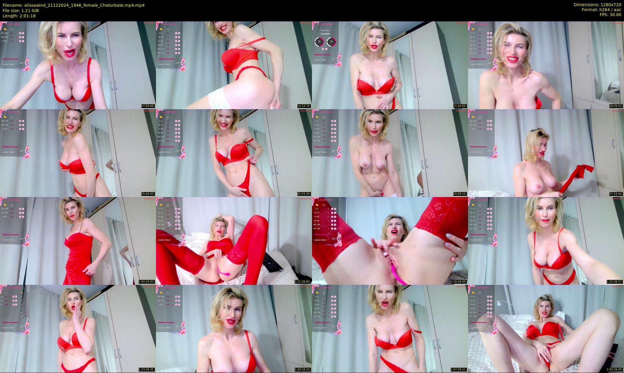 alissawind — 122 minute Chaturbate female cam show recording, 720p, Dec 21, 2024