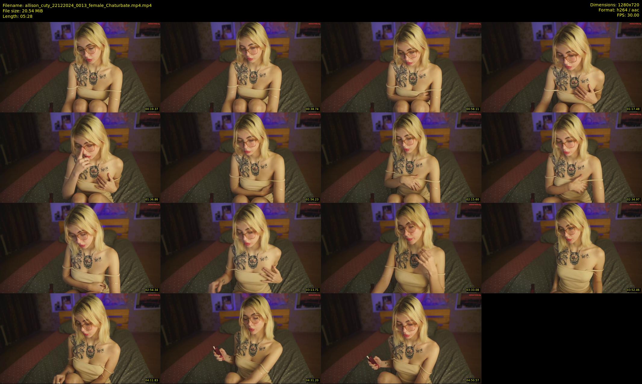 allison_cuty — 6 minute Chaturbate female cam show recording, 720p, Dec 22, 2024