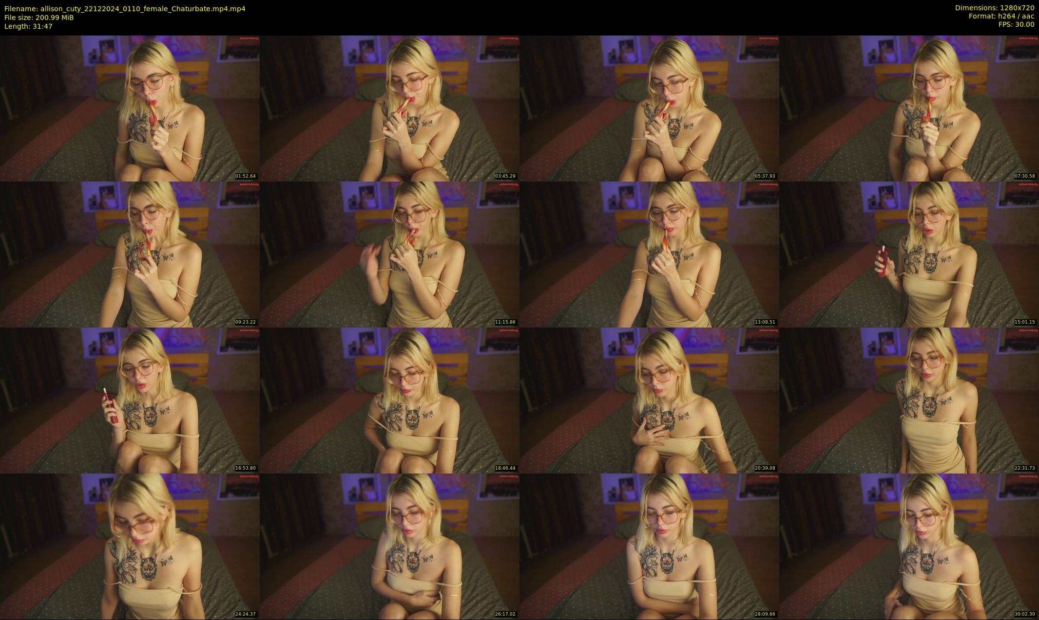 allison_cuty — 32 minute Chaturbate female cam show recording, 720p, Dec 22, 2024