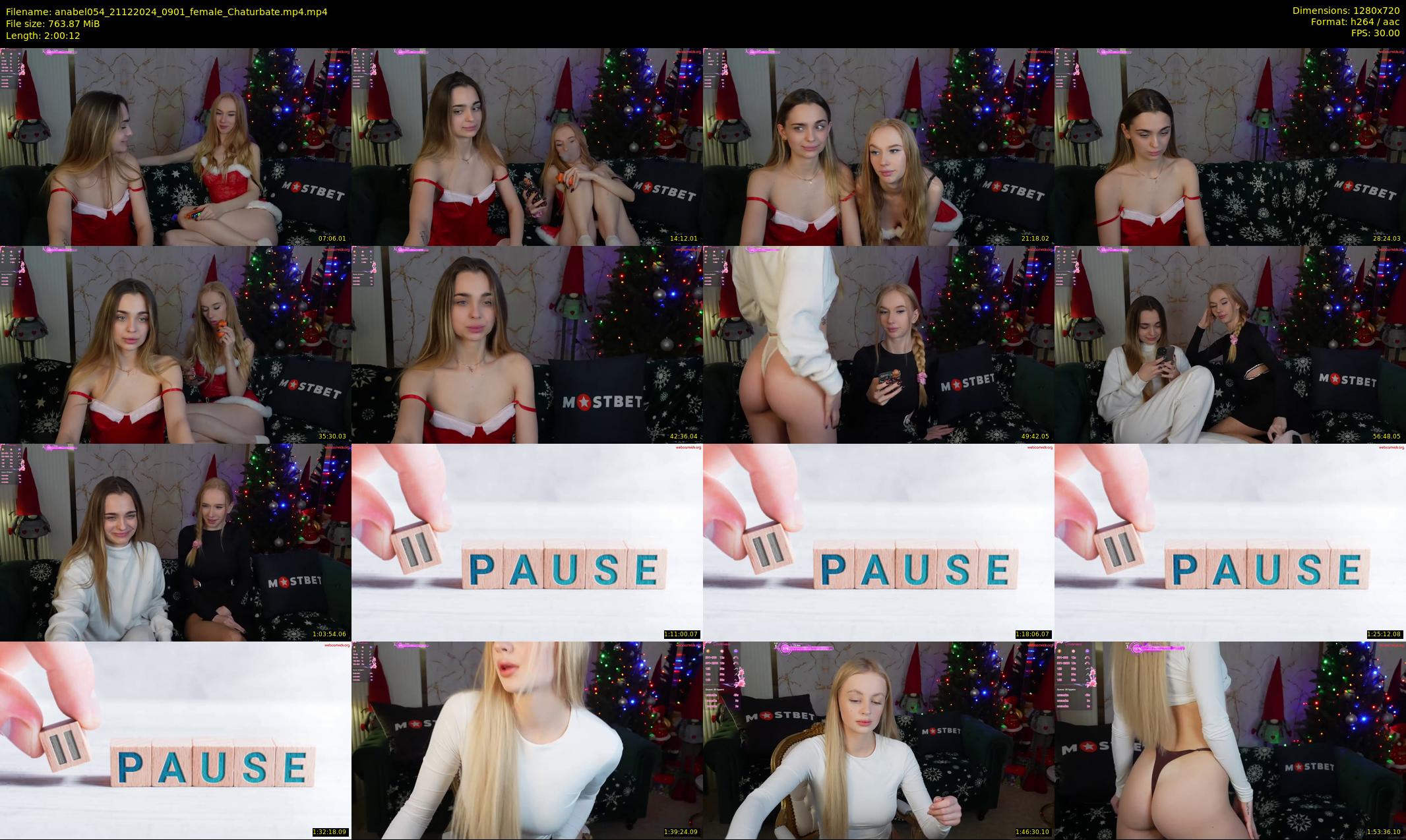 anabel054 — 121 minute Chaturbate female cam show recording, 720p, Dec 21, 2024
