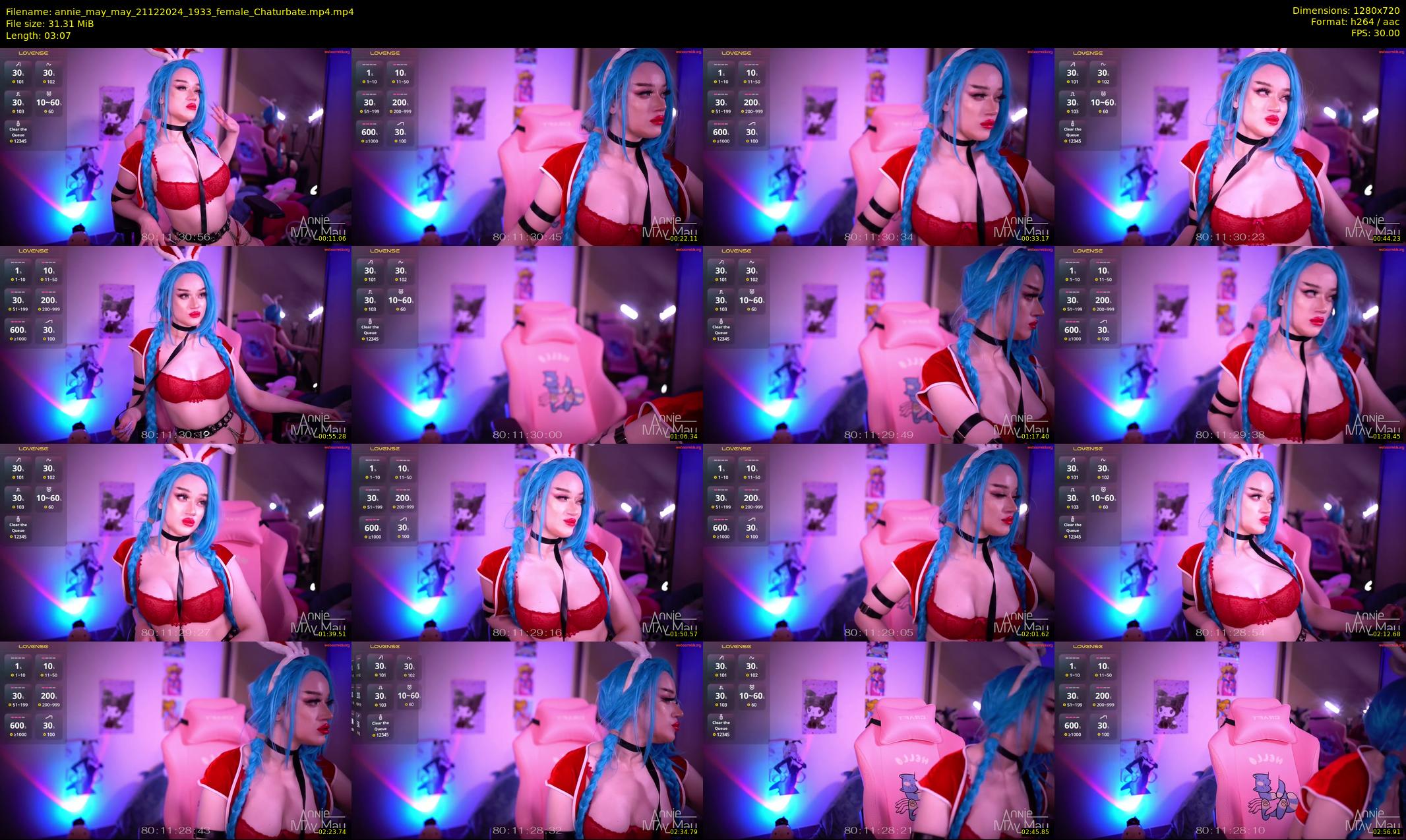 annie_may_may — 4 minute Chaturbate female cam show recording, 720p, Dec 21, 2024