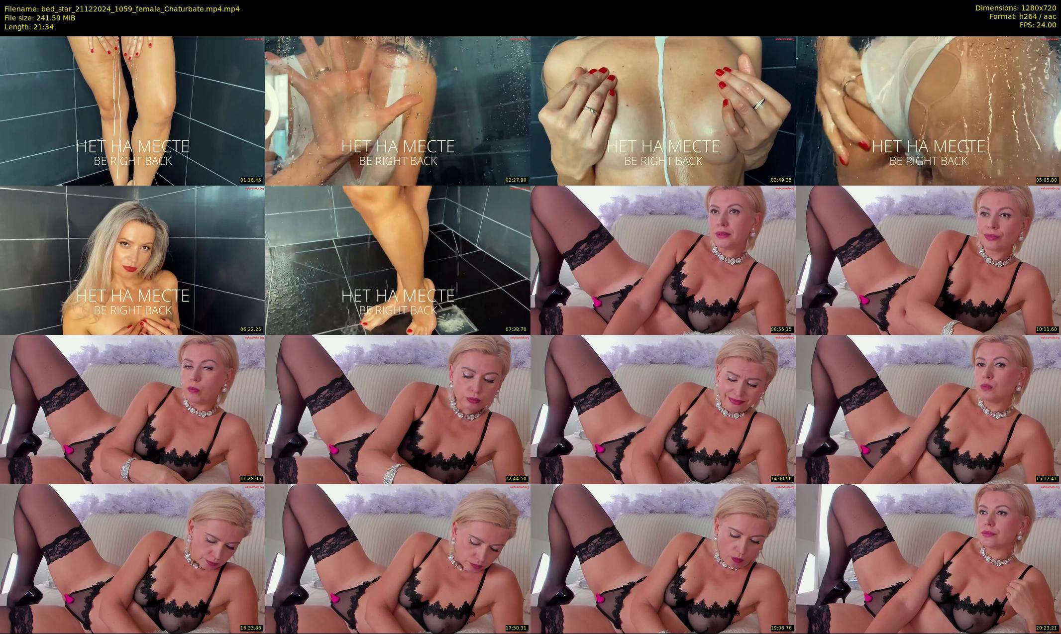 bed_star — 22 minute Chaturbate female cam show recording, 720p, Dec 21, 2024