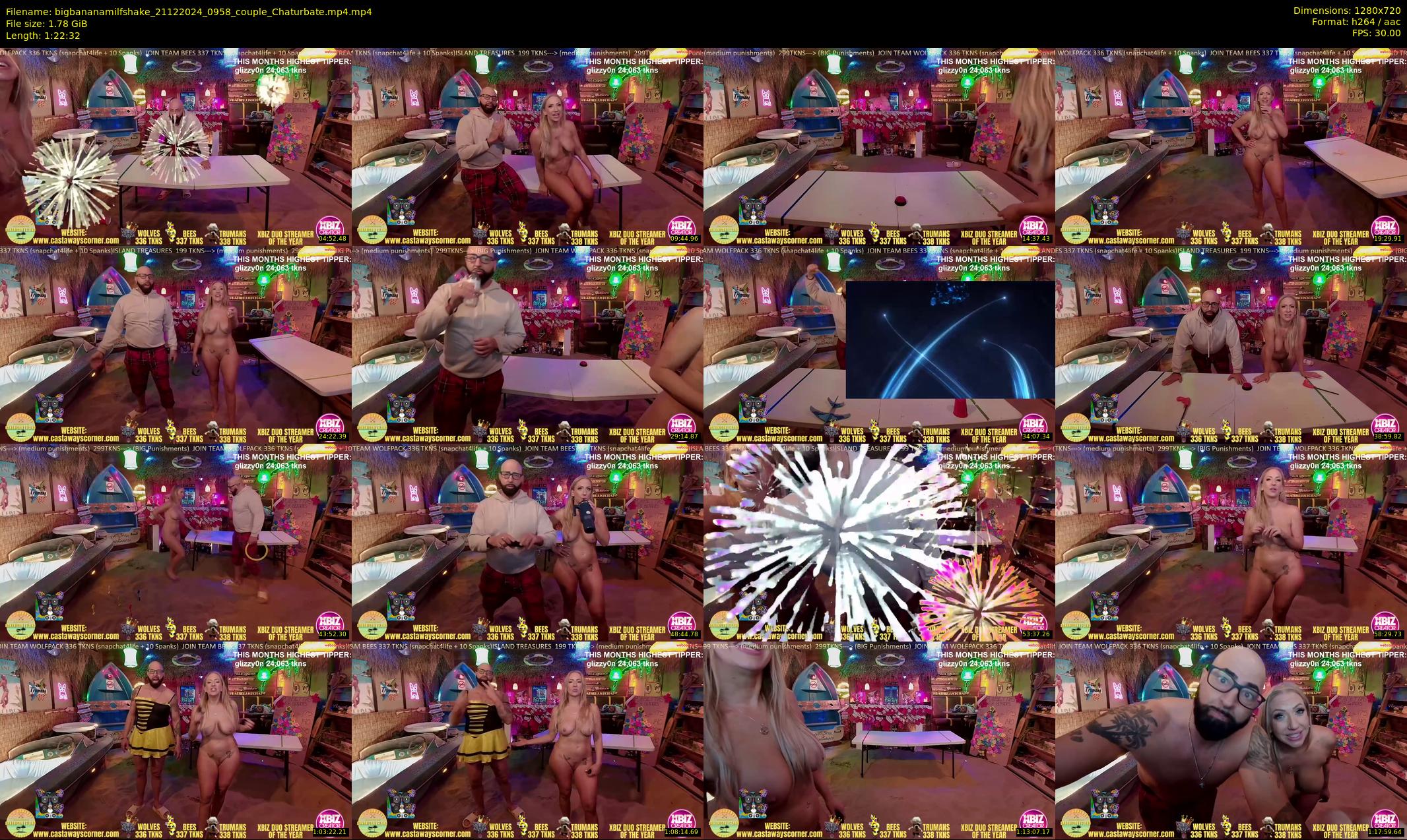 bigbananamilfshake — 83 minute Chaturbate couple cam show recording, 720p, Dec 21, 2024