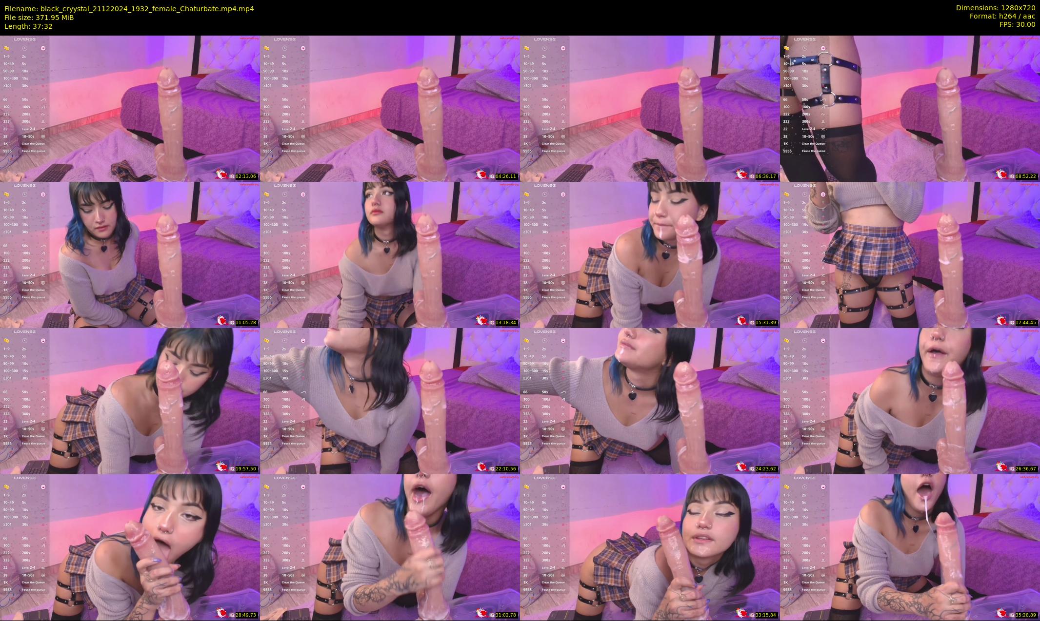 black_cryystal — 38 minute Chaturbate female cam show recording, 720p, Dec 21, 2024