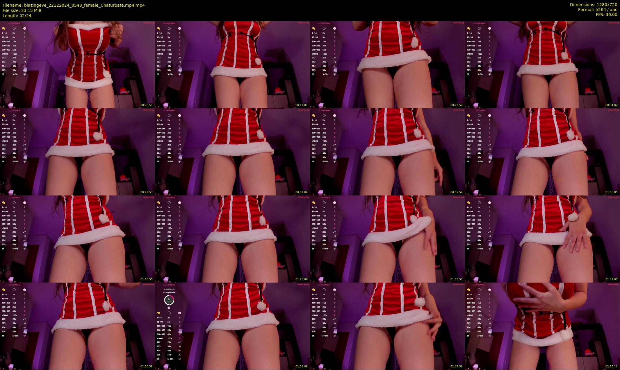 blazingeve — 3 minute Chaturbate female cam show recording, 720p, Dec 22, 2024