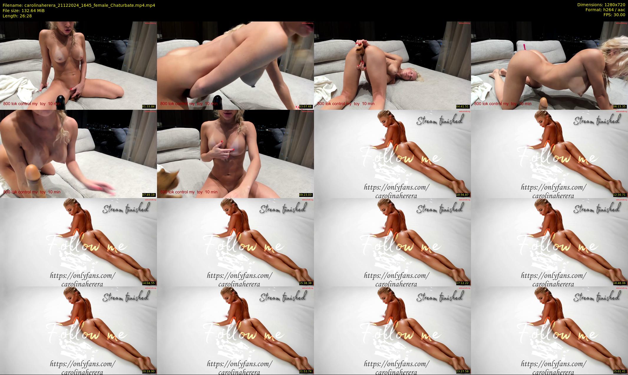 carolinaherera — 27 minute Chaturbate female cam show recording, 720p, Dec 21, 2024