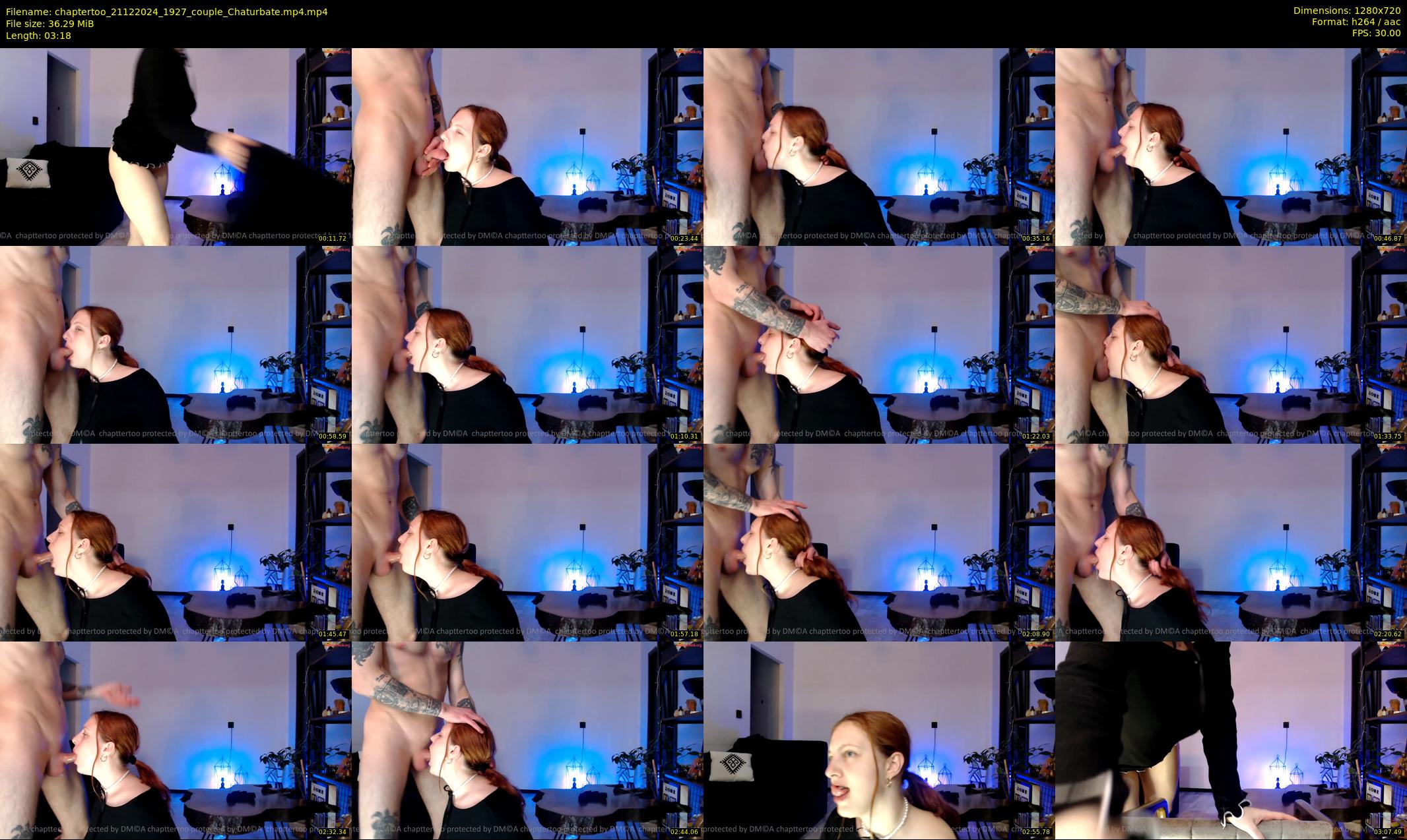 chaptertoo — 4 minute Chaturbate couple cam show recording, 720p, Dec 21, 2024
