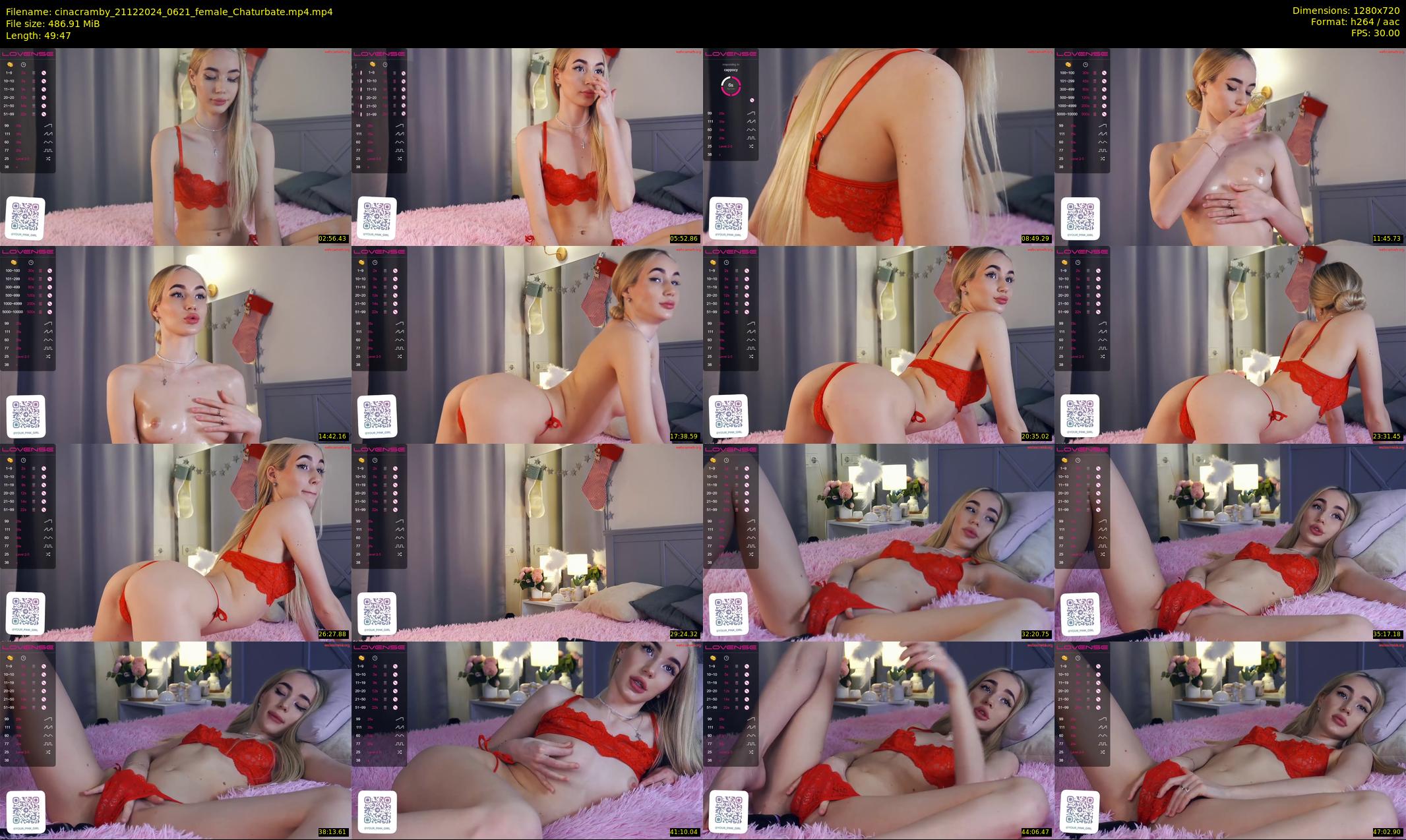 cinacramby — 50 minute Chaturbate female cam show recording, 720p, Dec 21, 2024