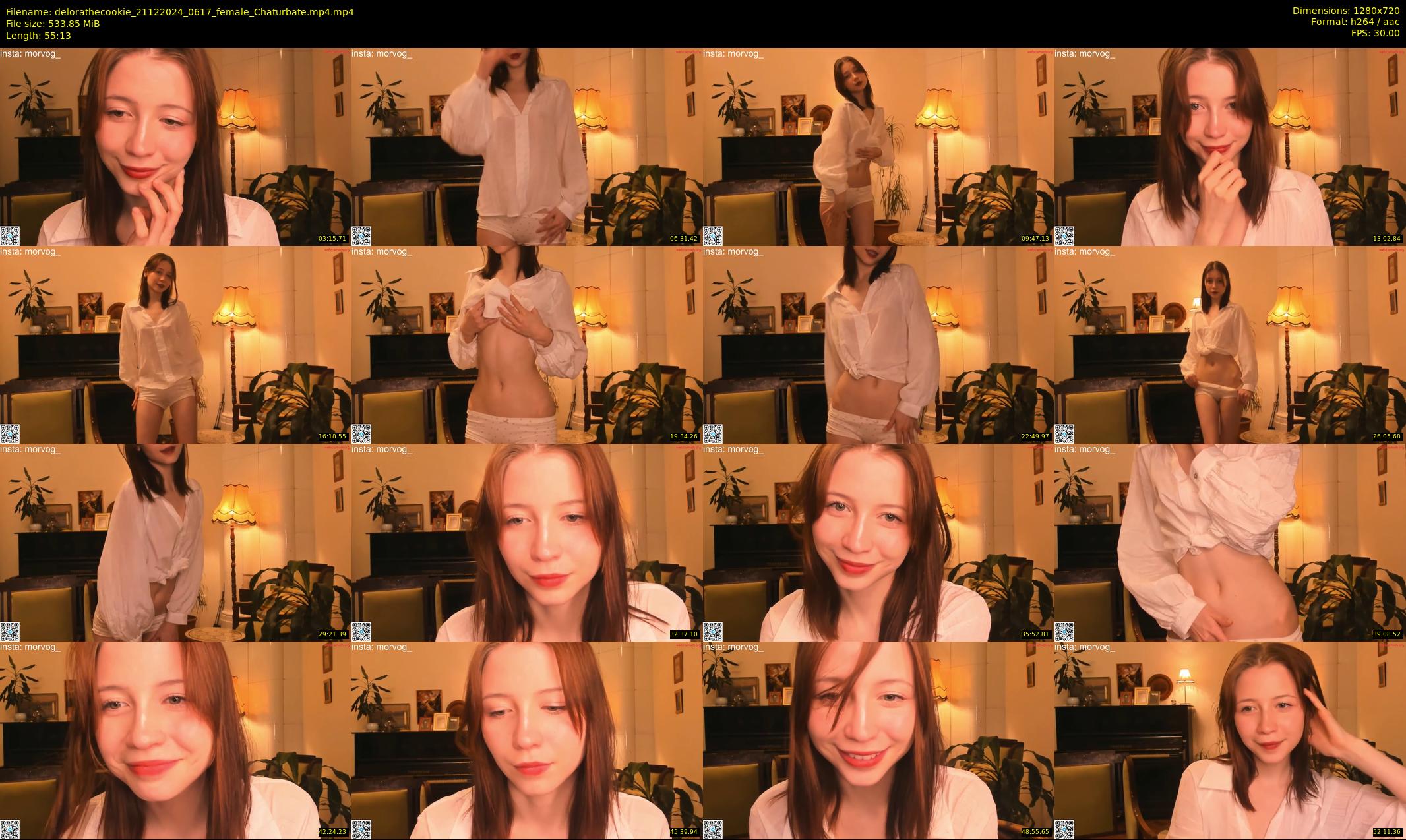 delorathecookie — 56 minute Chaturbate female cam show recording, 720p, Dec 21, 2024