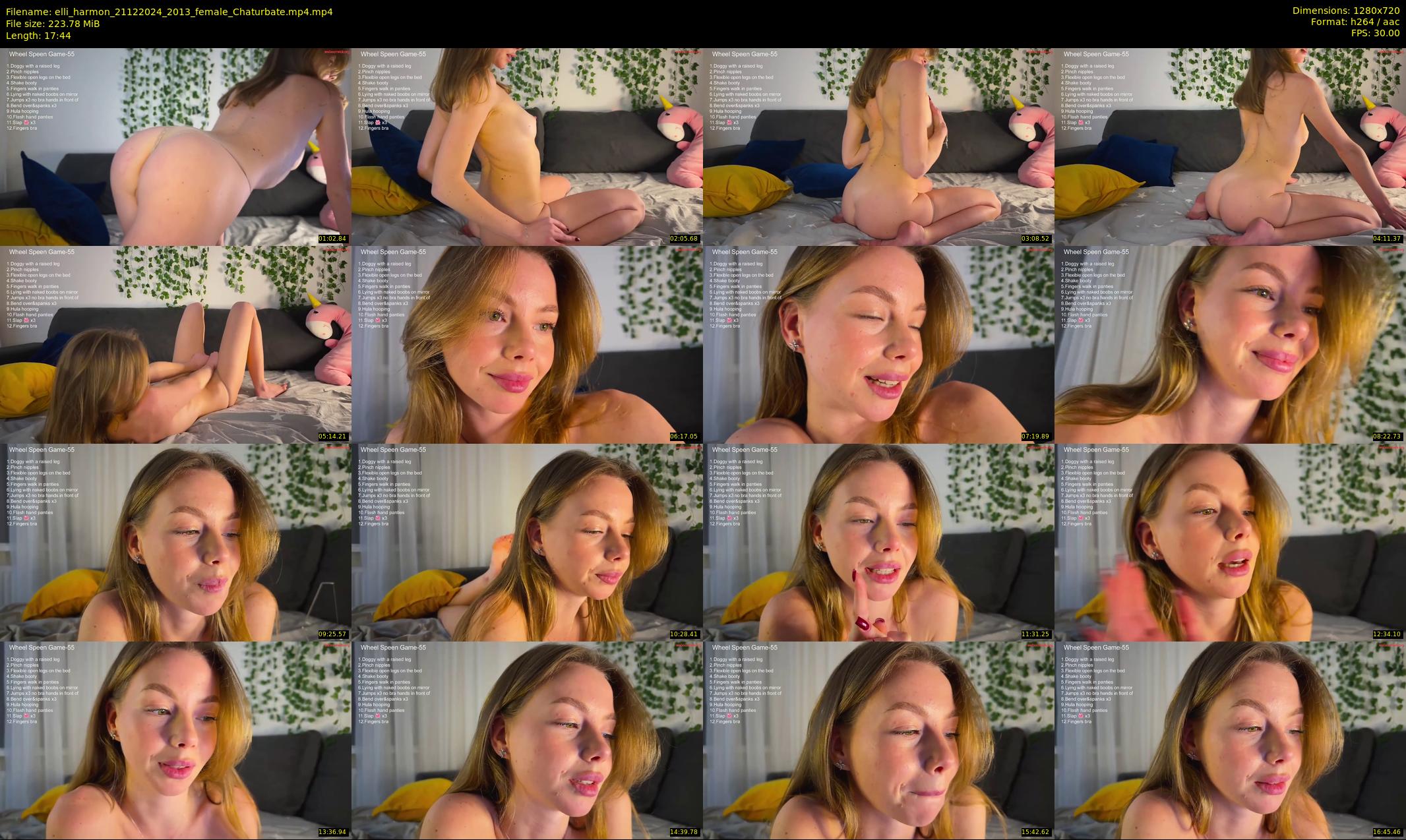 elli_harmon — 18 minute Chaturbate female cam show recording, 720p, Dec 21, 2024