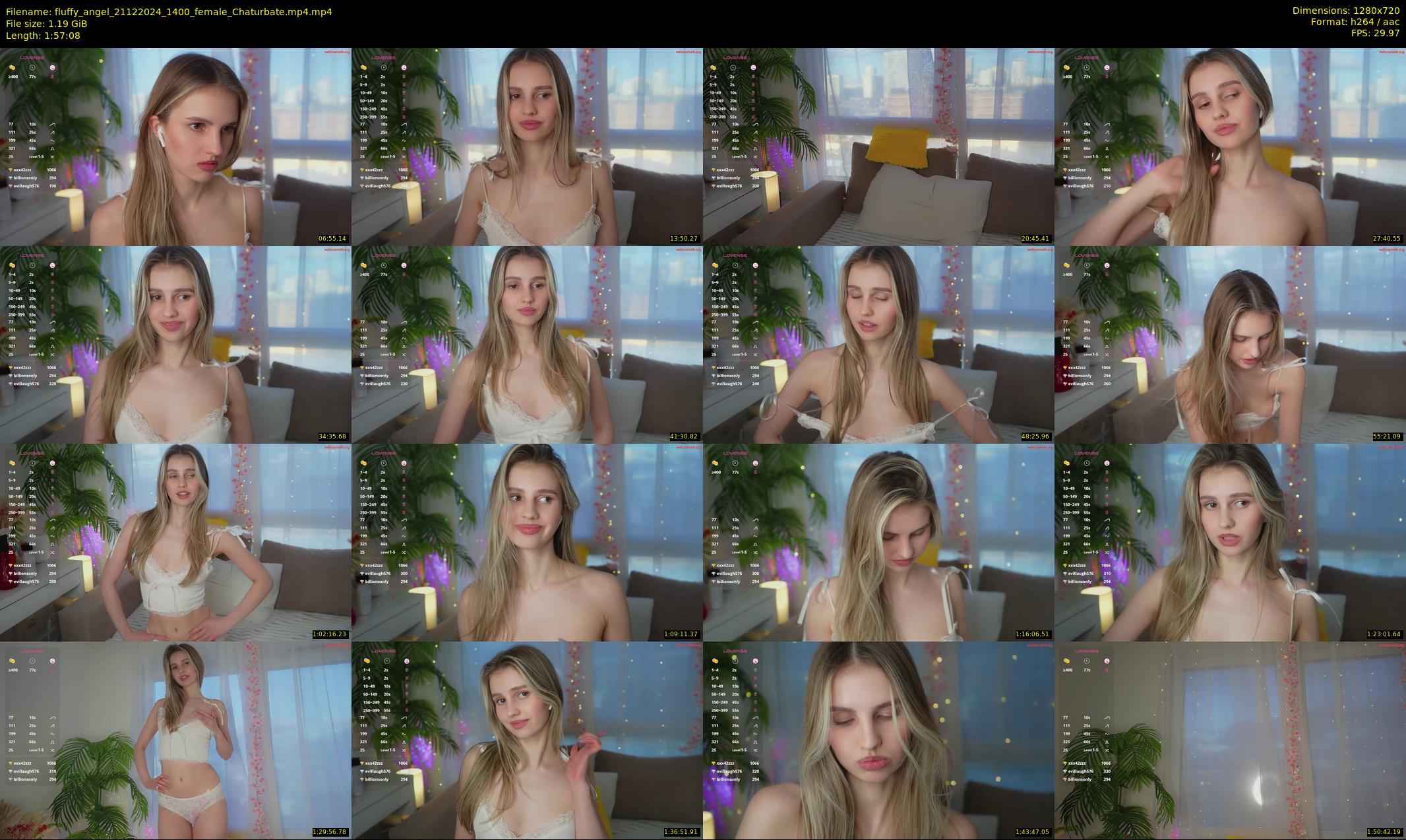 fluffy_angel — 118 minute Chaturbate female cam show recording, 720p, Dec 21, 2024