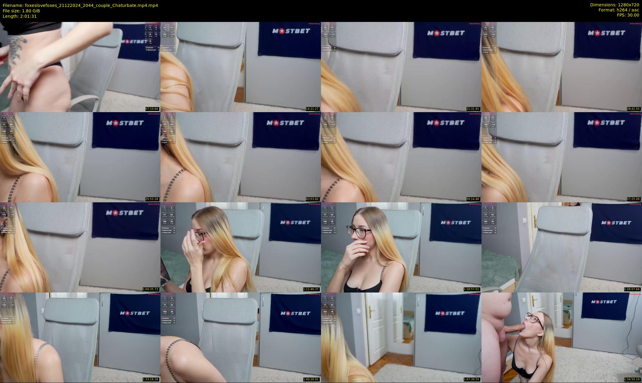 foxeslovefoxes — 122 minute Chaturbate couple cam show recording, 720p, Dec 21, 2024