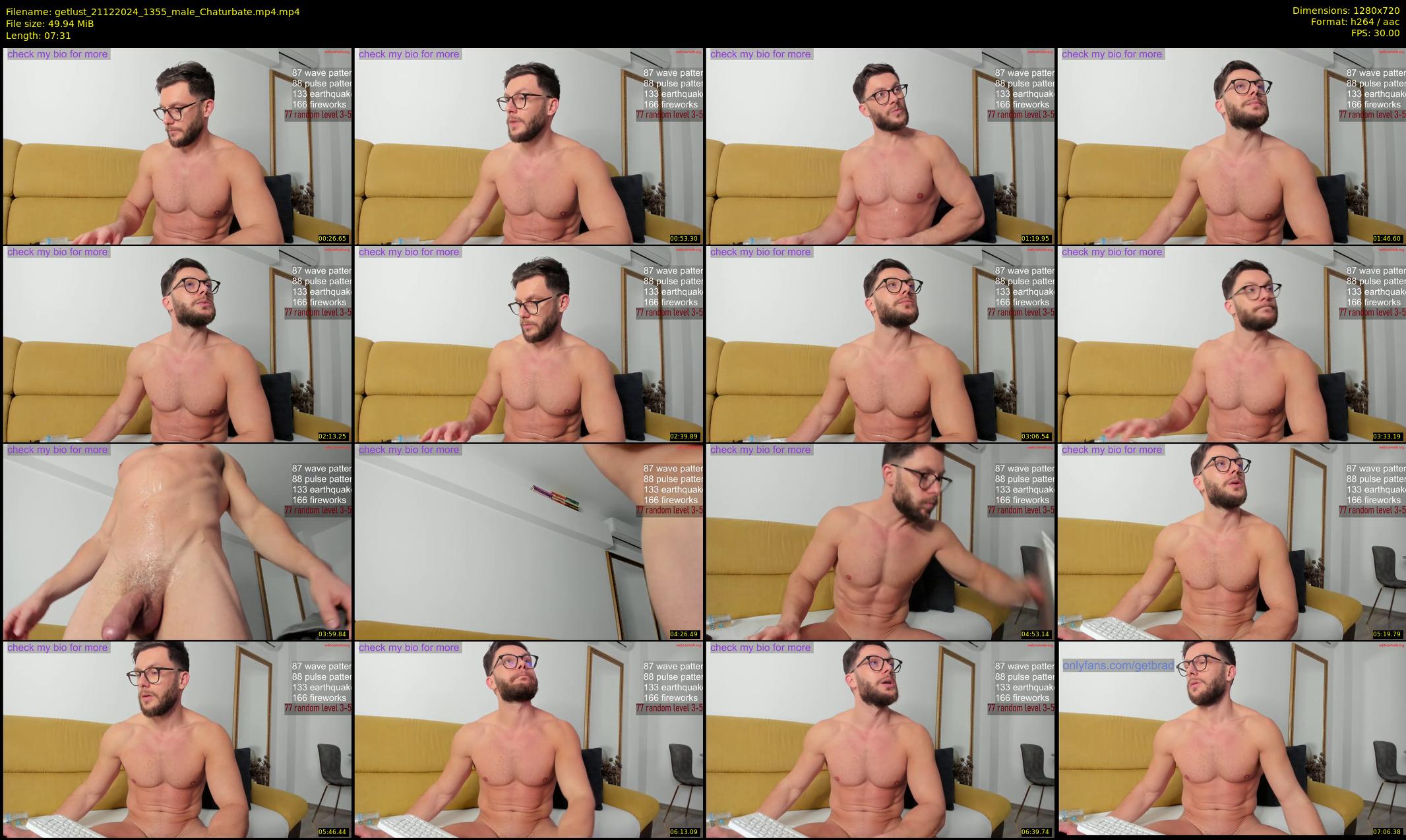 getlust — 8 minute Chaturbate male cam show recording, 720p, Dec 21, 2024