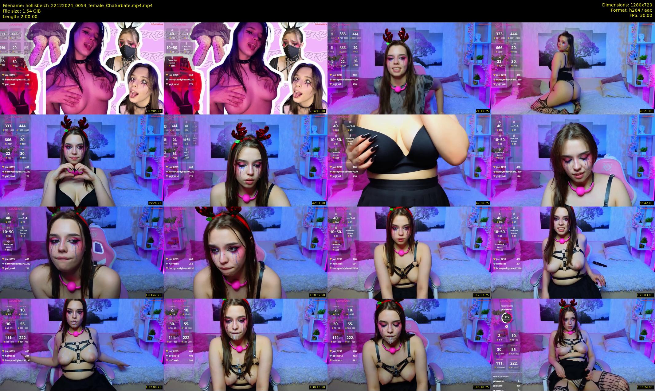 hollisbelch — 120 minute Chaturbate female cam show recording, 720p, Dec 22, 2024