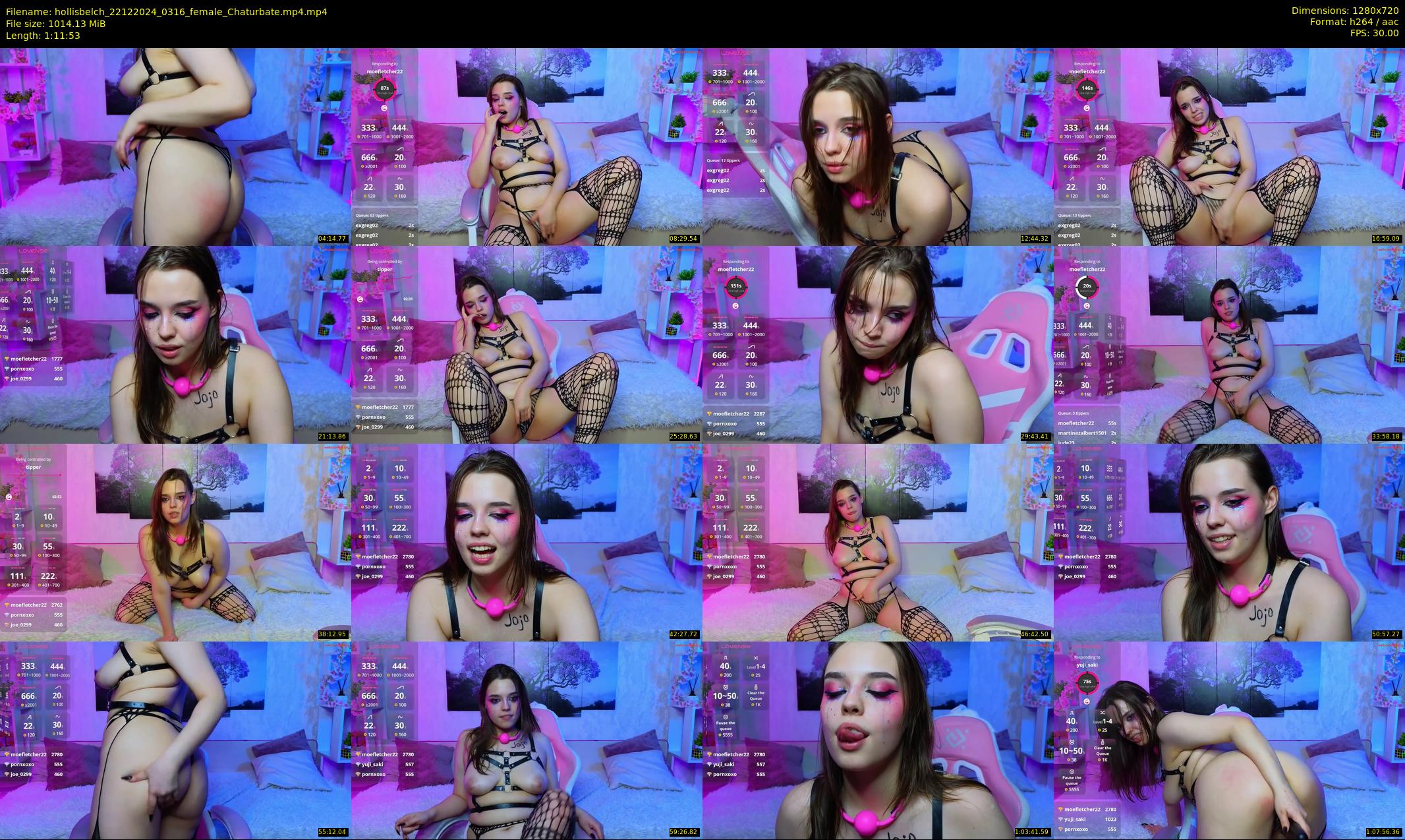 hollisbelch — 72 minute Chaturbate female cam show recording, 720p, Dec 22, 2024