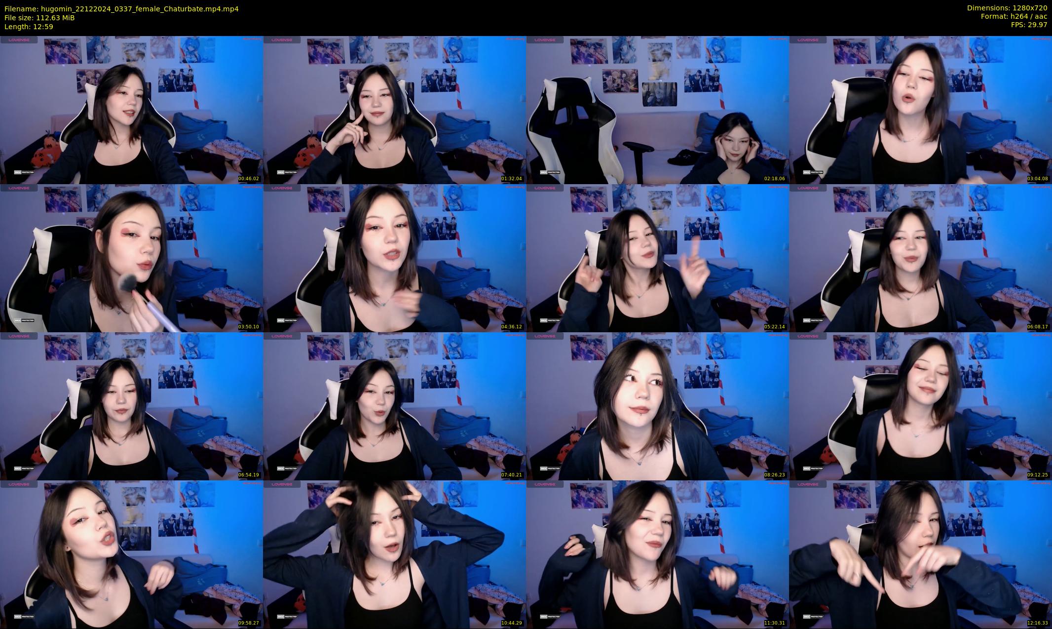 hugomin — 13 minute Chaturbate female cam show recording, 720p, Dec 22, 2024
