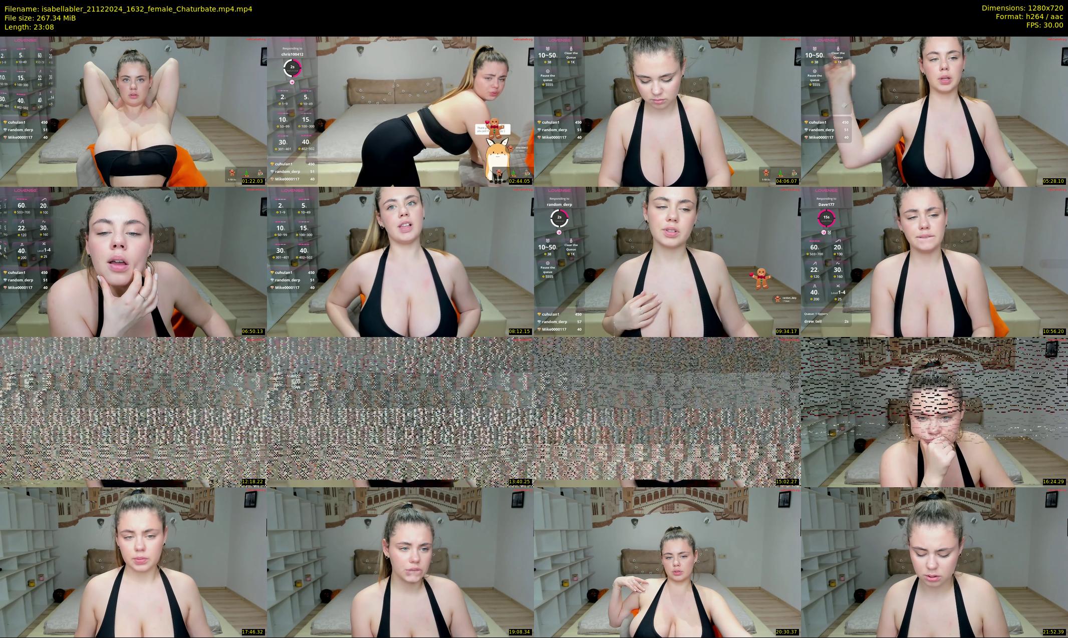 isabellabler — 24 minute Chaturbate female cam show recording, 720p, Dec 21, 2024
