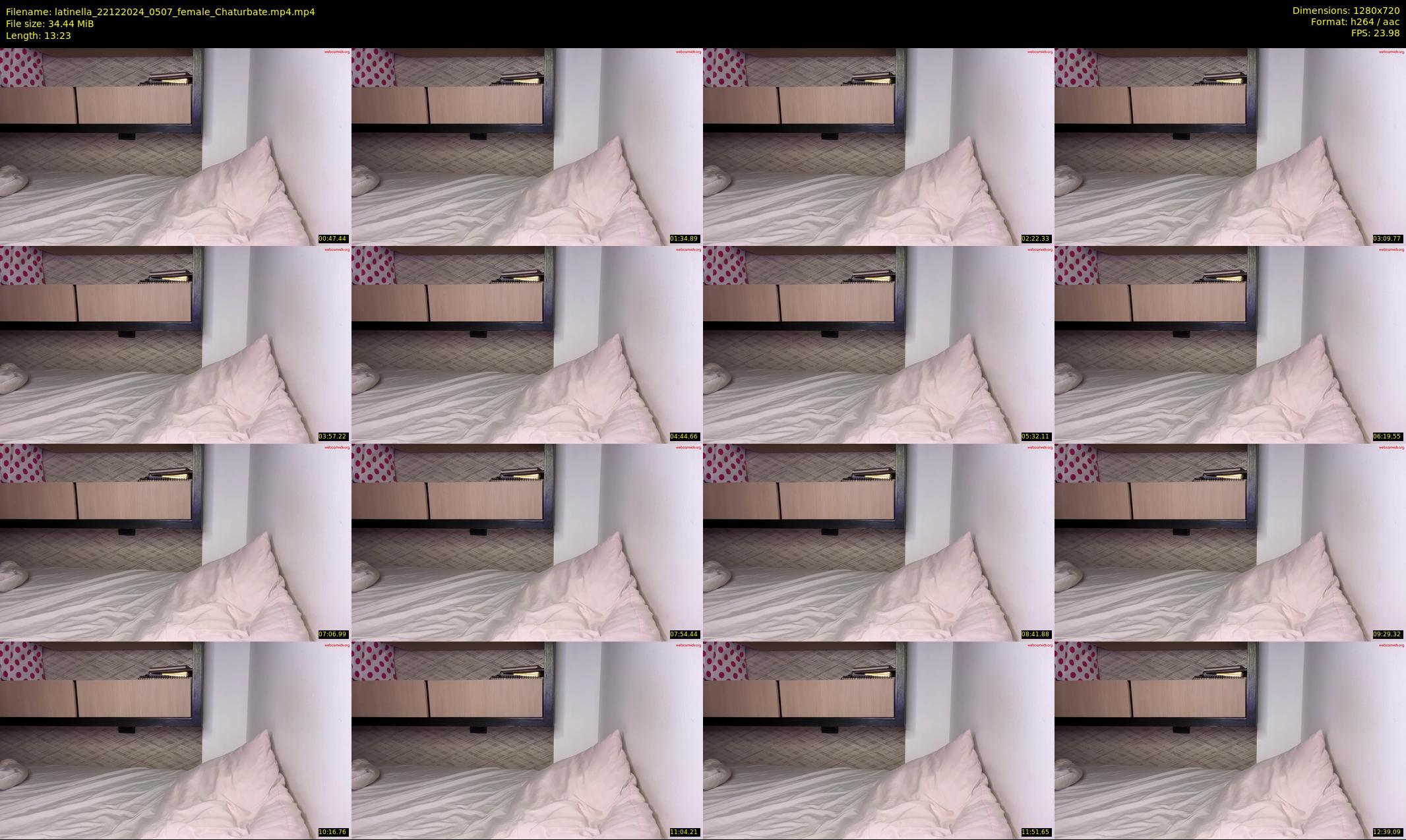 latinella — 14 minute Chaturbate female cam show recording, 720p, Dec 22, 2024