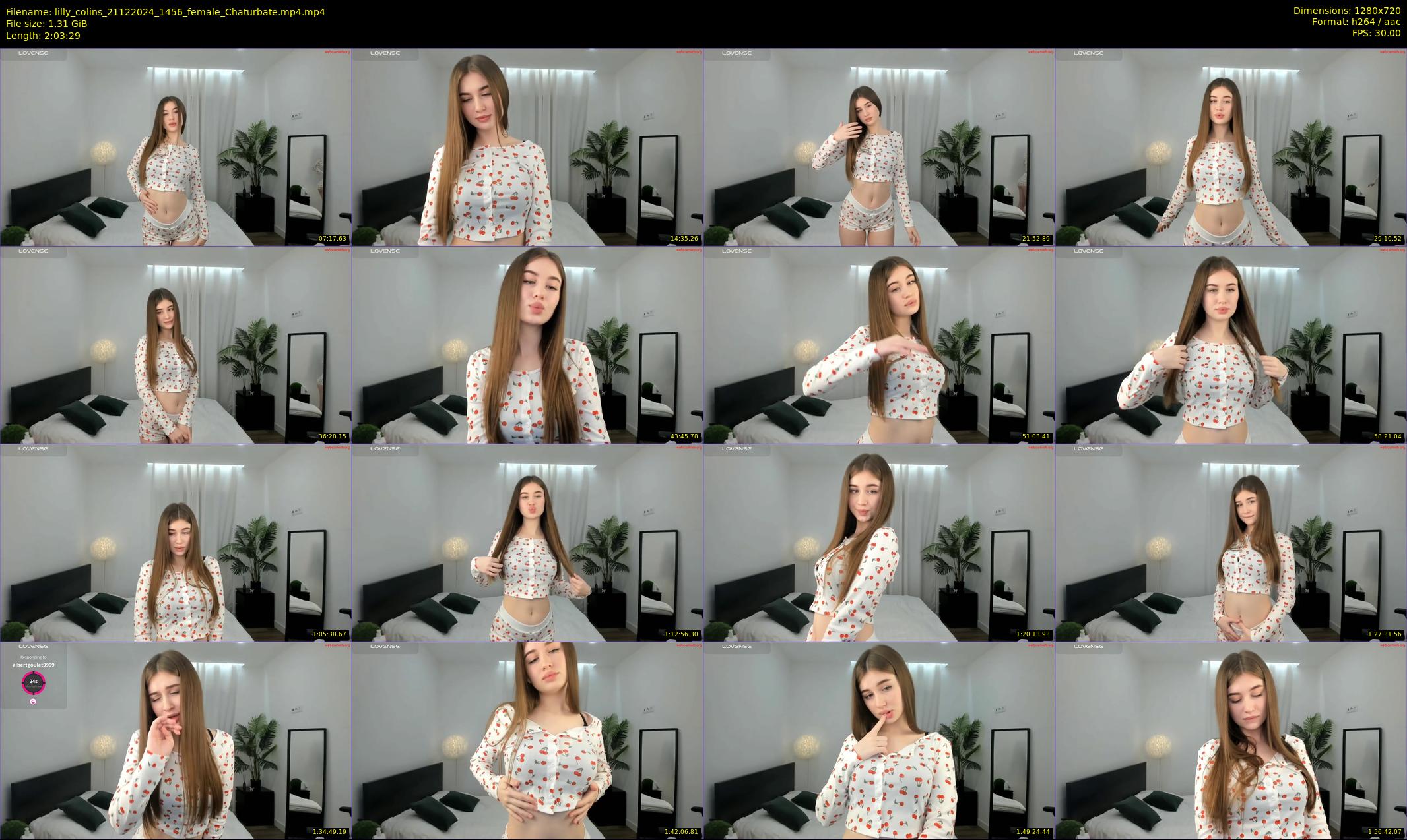 lilly_colins — 124 minute Chaturbate female cam show recording, 720p, Dec 21, 2024