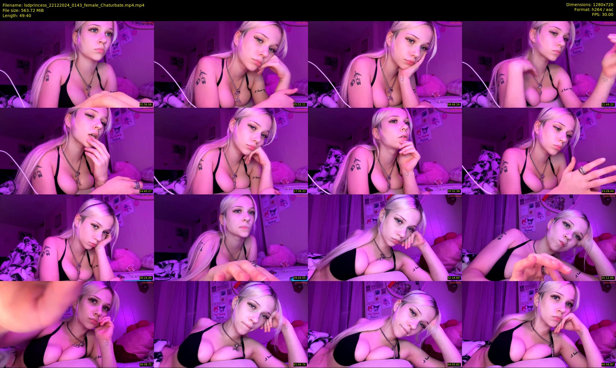lsdprincess — 50 minute Chaturbate female cam show recording, 720p, Dec 22, 2024