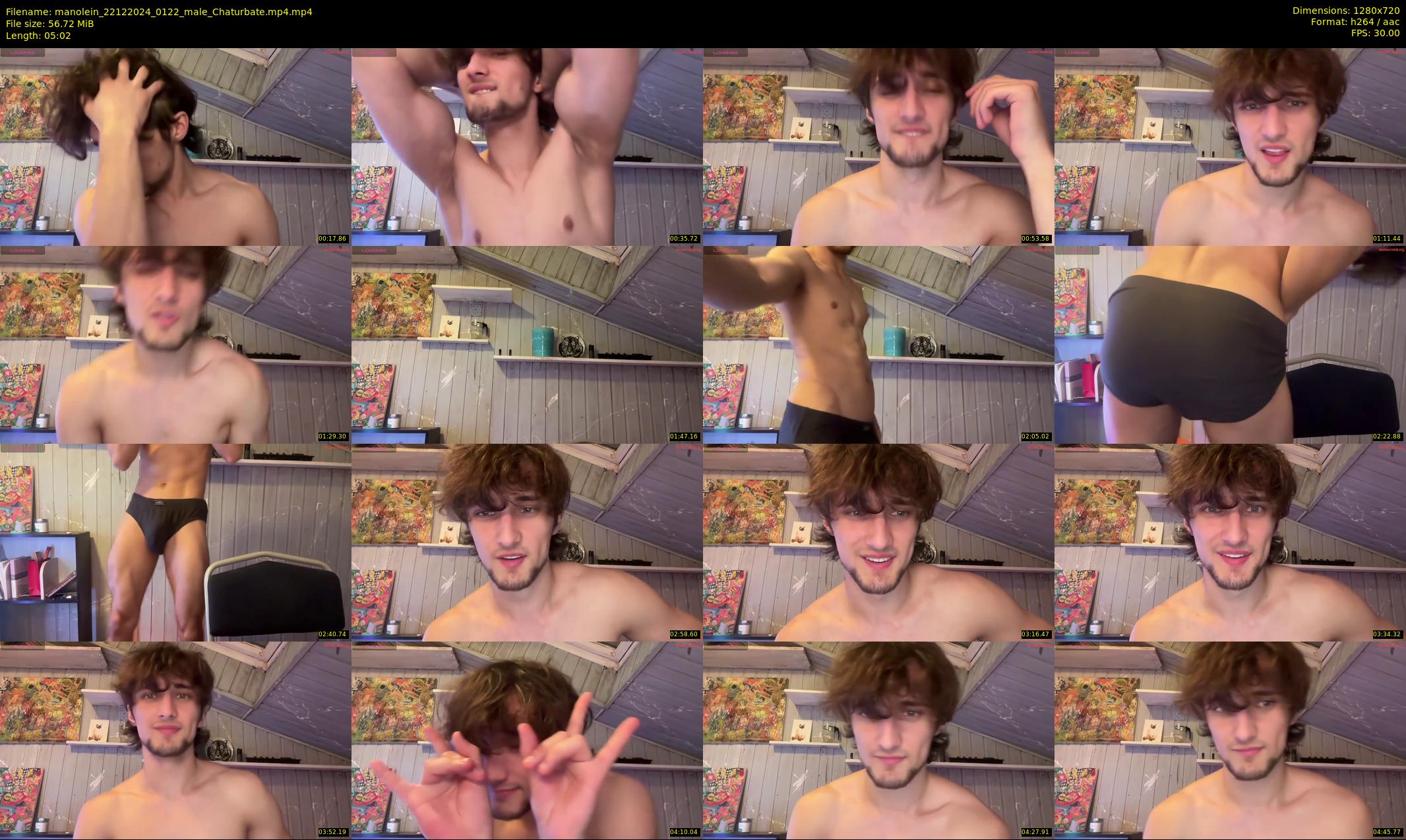 manolein — 6 minute Chaturbate male cam show recording, 720p, Dec 22, 2024