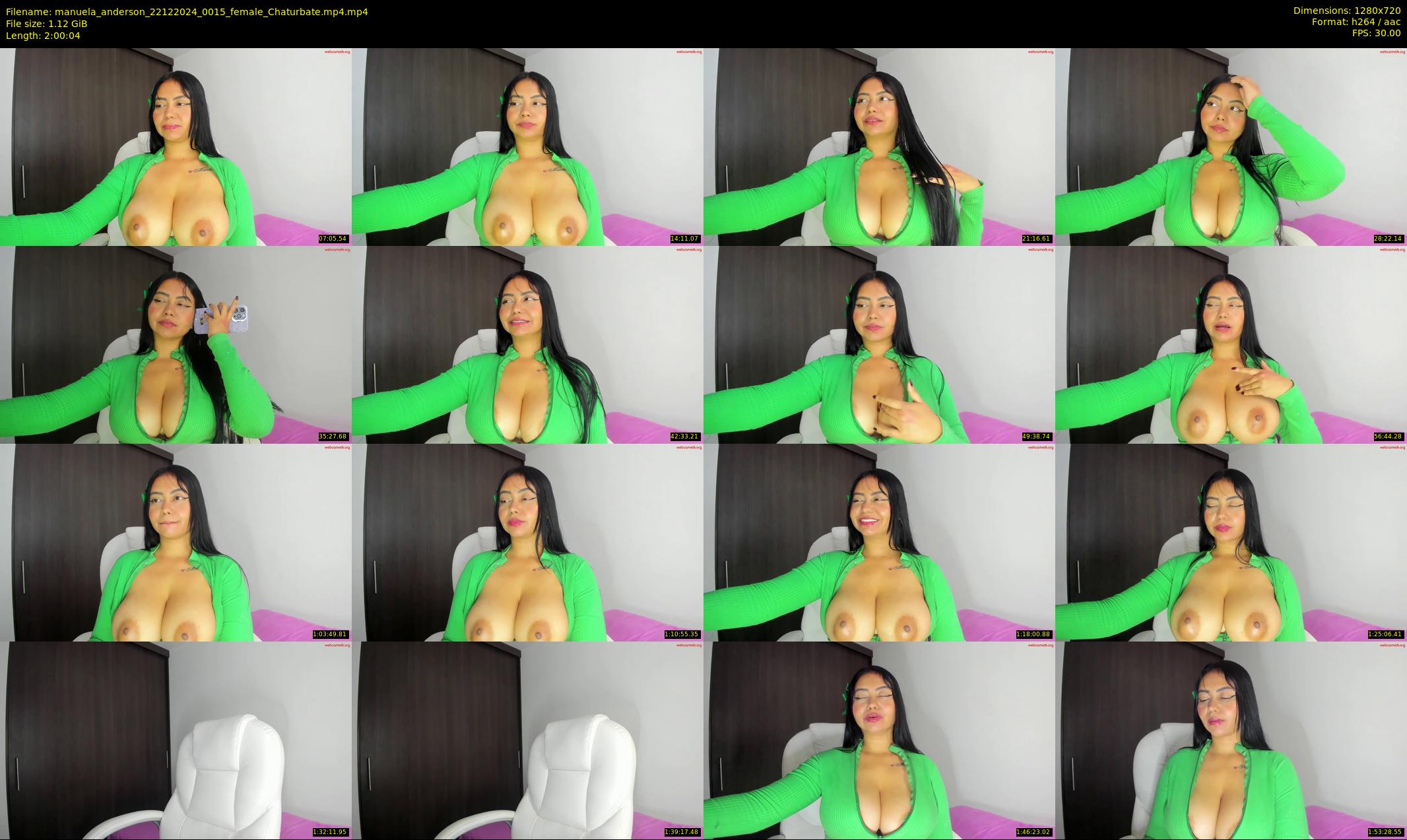 manuela_anderson — 121 minute Chaturbate female cam show recording, 720p, Dec 22, 2024