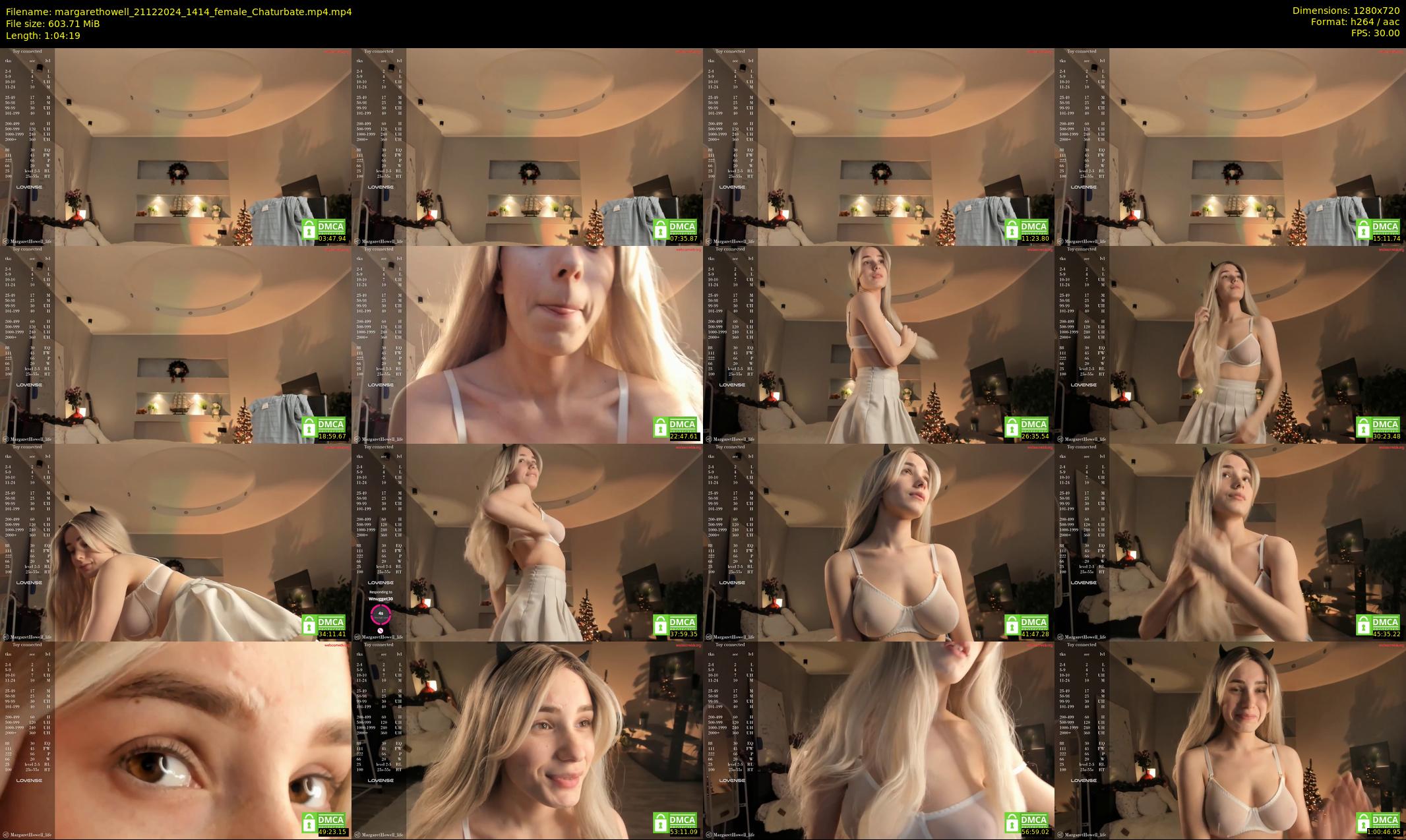 margarethowell — 65 minute Chaturbate female cam show recording, 720p, Dec 21, 2024