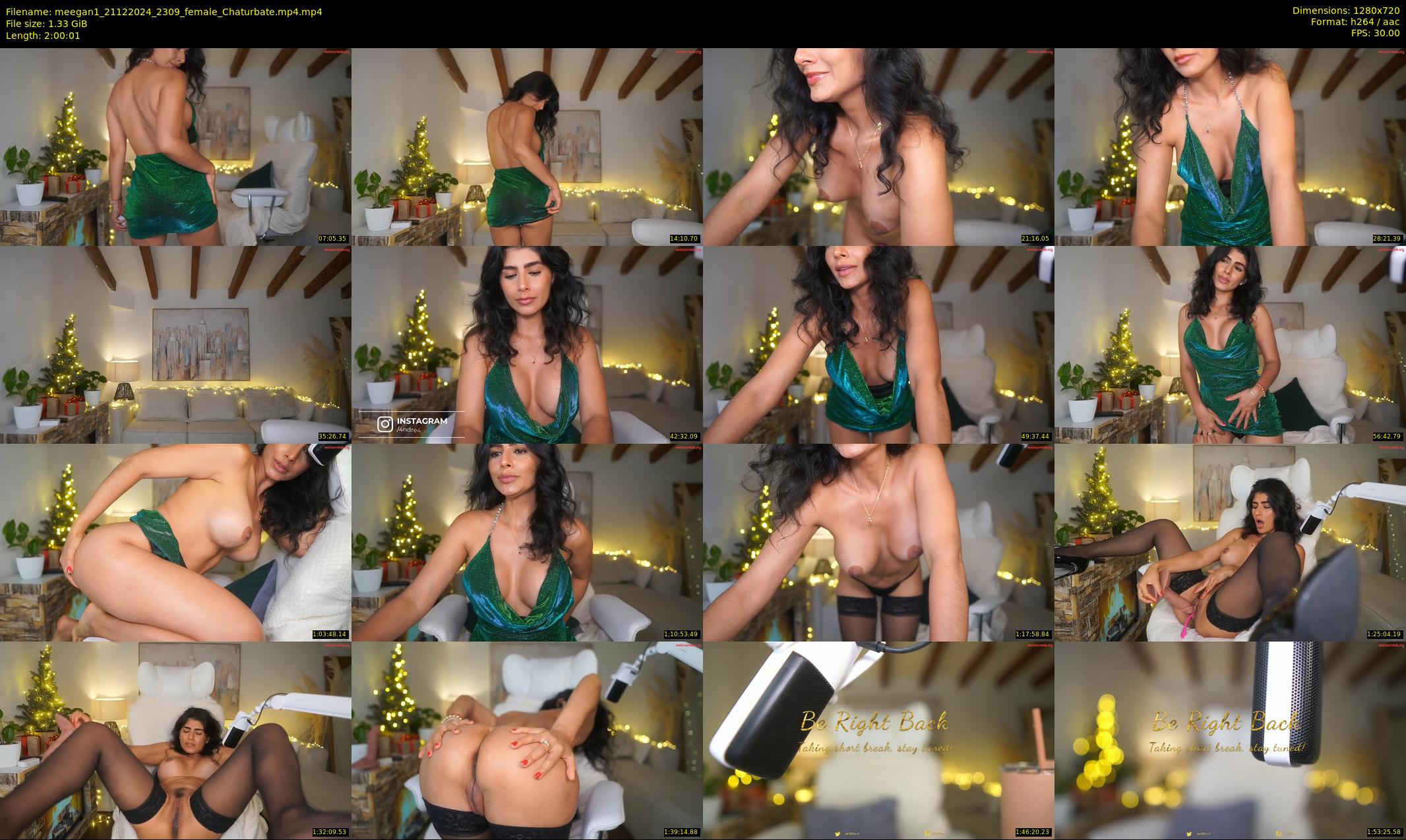 meegan1 — 121 minute Chaturbate female cam show recording, 720p, Dec 21, 2024