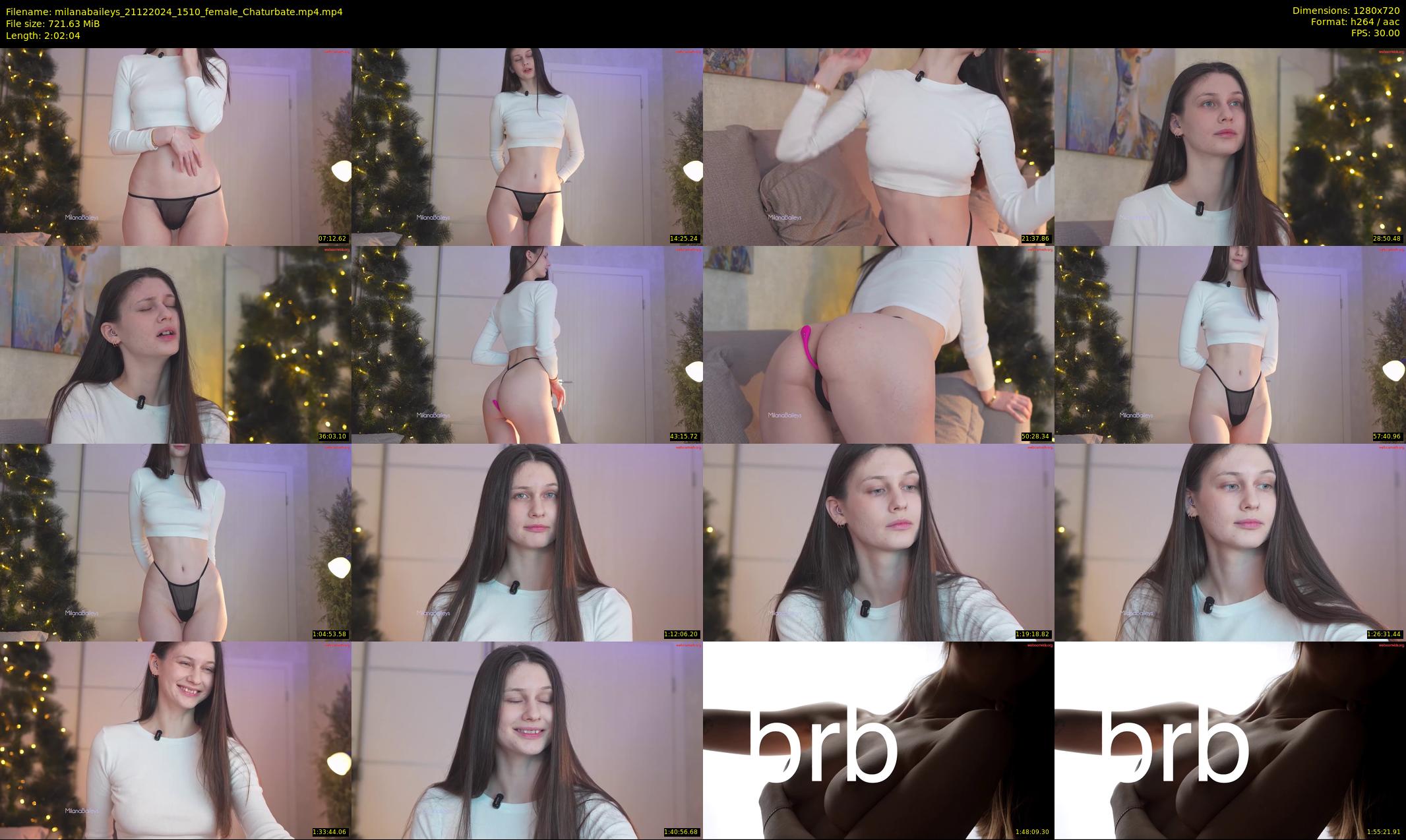 milanabaileys — 123 minute Chaturbate female cam show recording, 720p, Dec 21, 2024