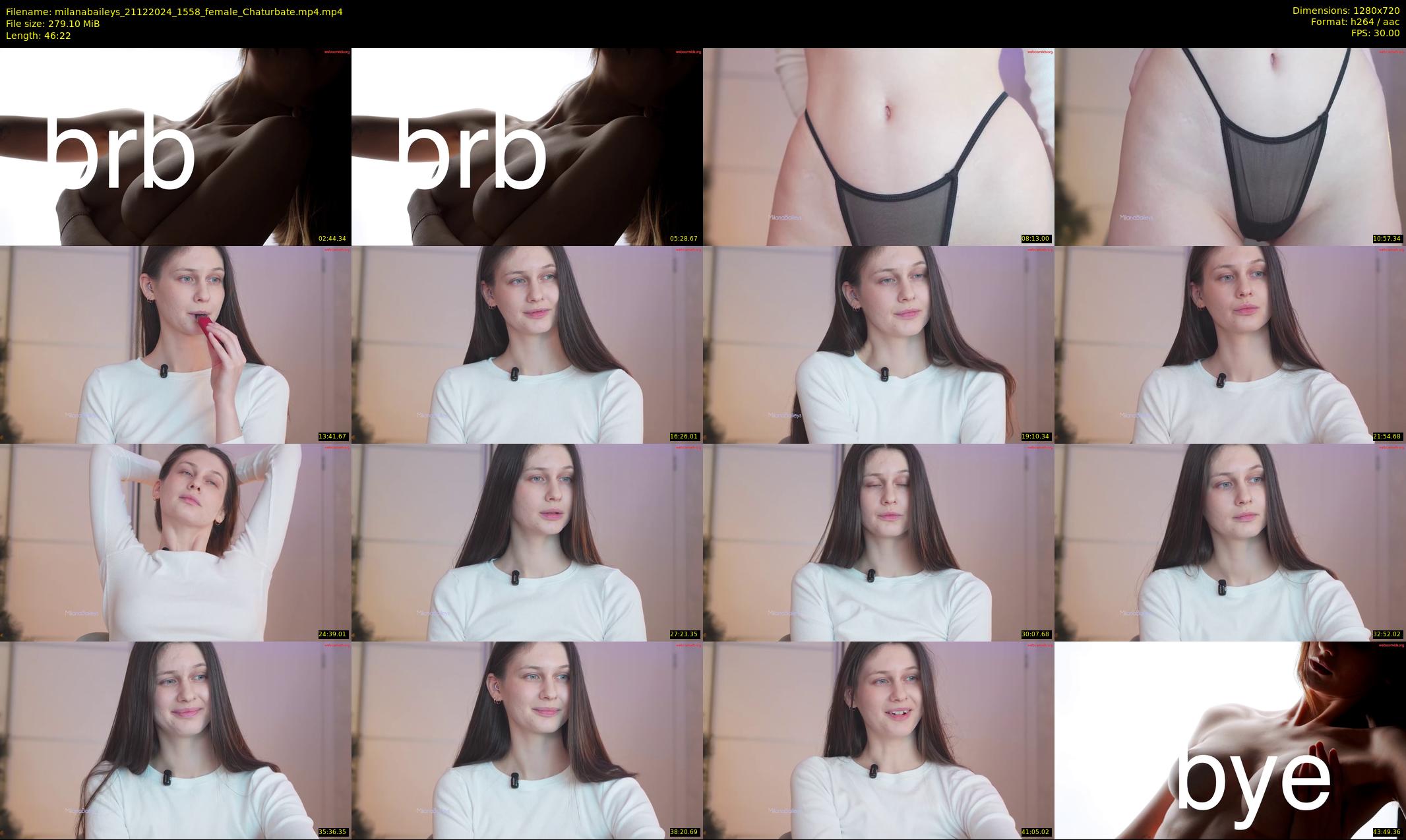milanabaileys — 47 minute Chaturbate female cam show recording, 720p, Dec 21, 2024