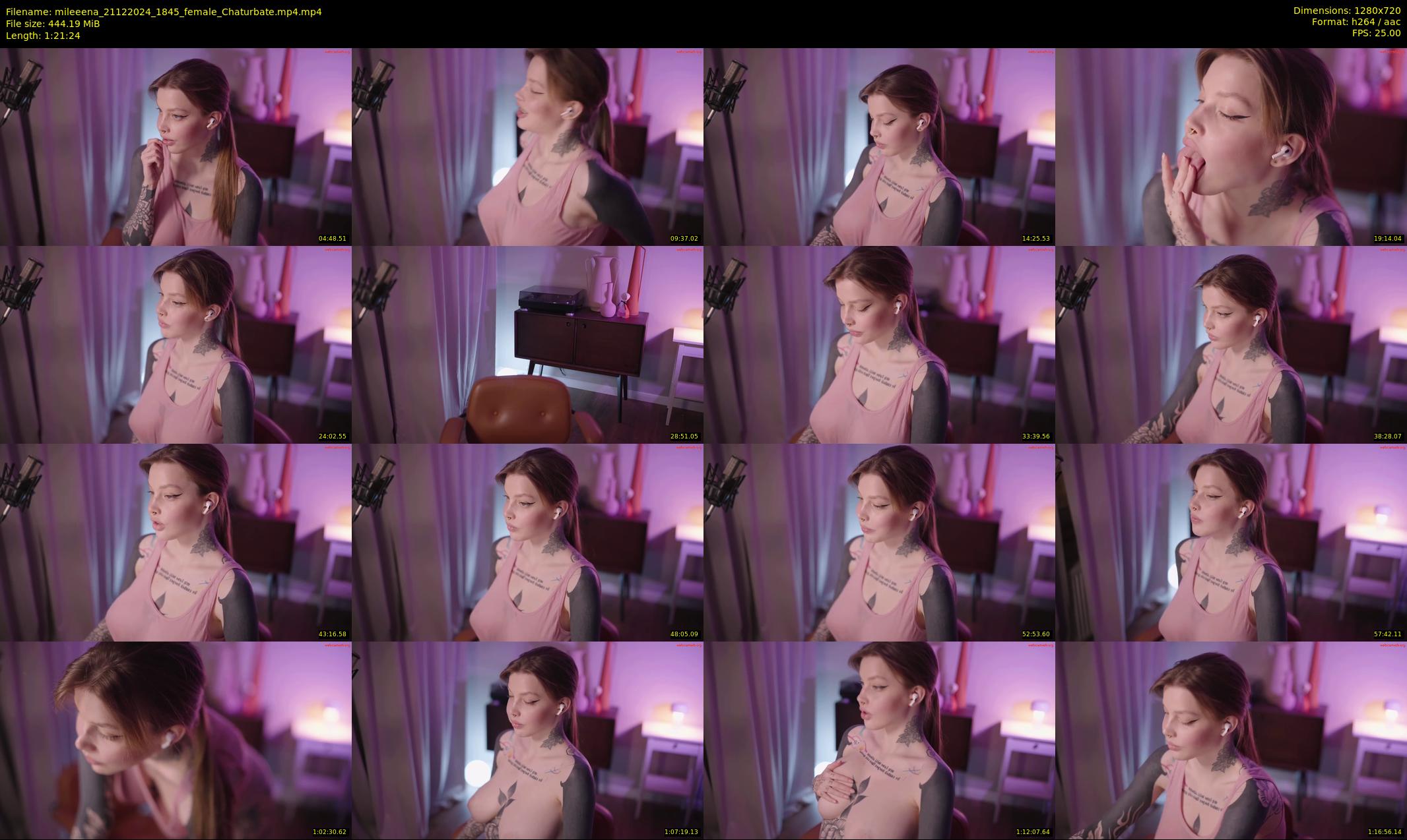 mileeena — 82 minute Chaturbate female cam show recording, 720p, Dec 21, 2024