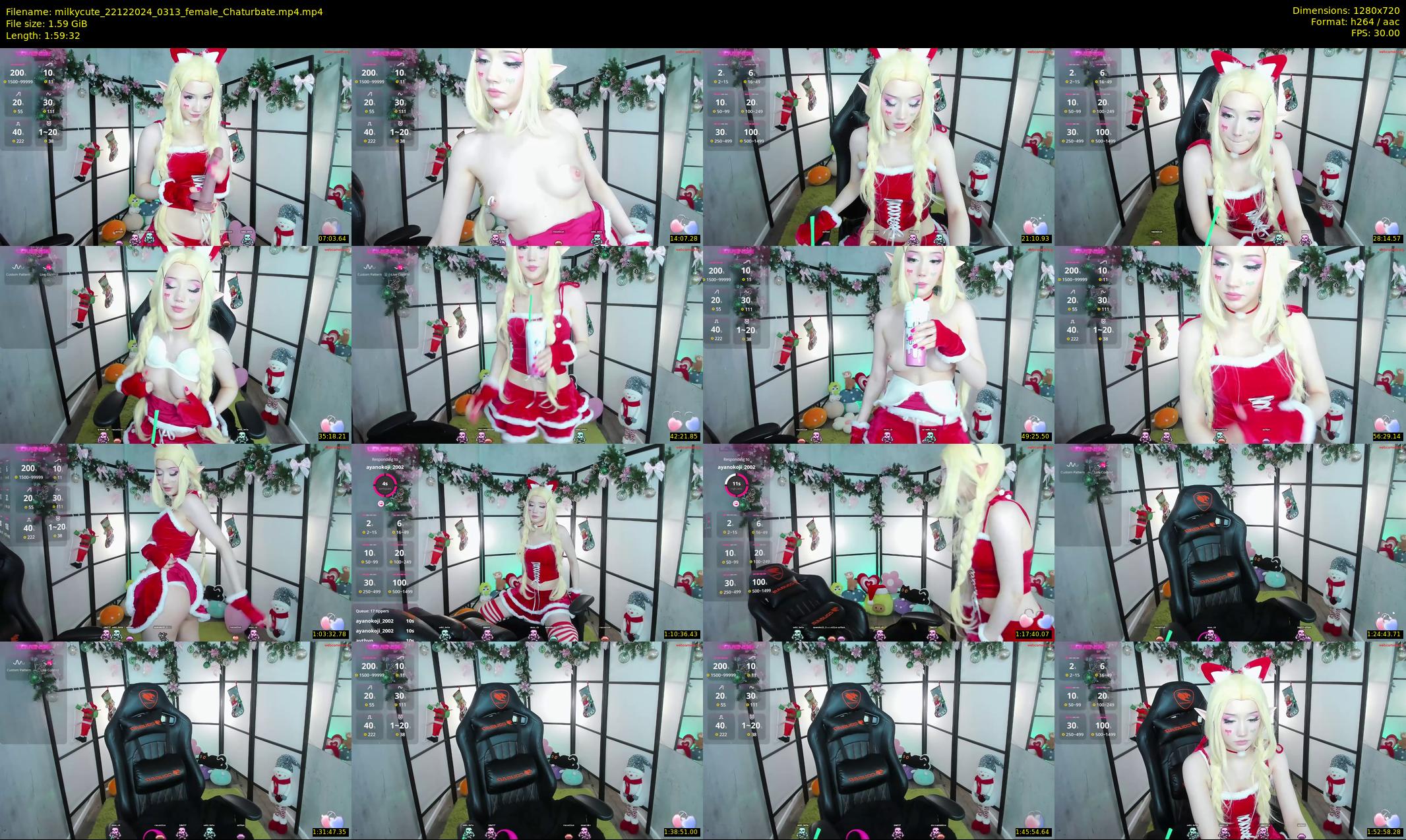 milkycute — 120 minute Chaturbate female cam show recording, 720p, Dec 22, 2024